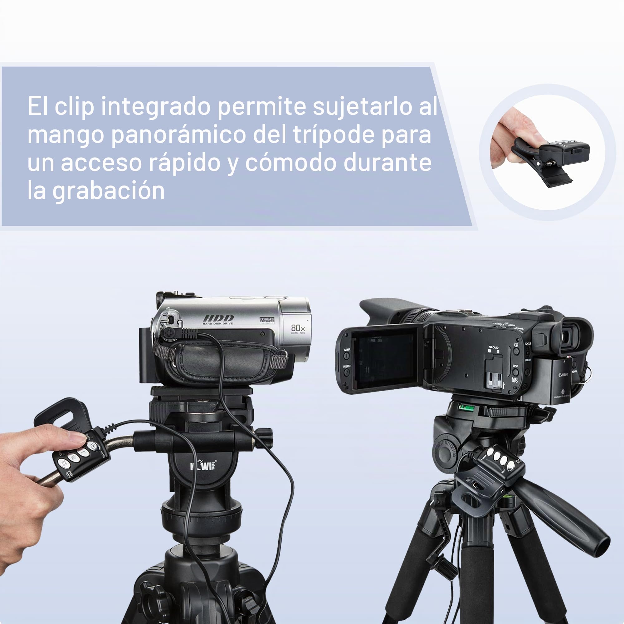 Mando a Distancia con Cable para Canon XA75 XA70 XA60 XA65 XA50 XA55 XA40 XA45 XA30 XA35 XA20 XA25 XF705 XF605 XF405 XF400 XF305 XF300 VIXIA HF G70 G60 G50 G40 G30 G26 G21 G30 G20 Videocámara y más