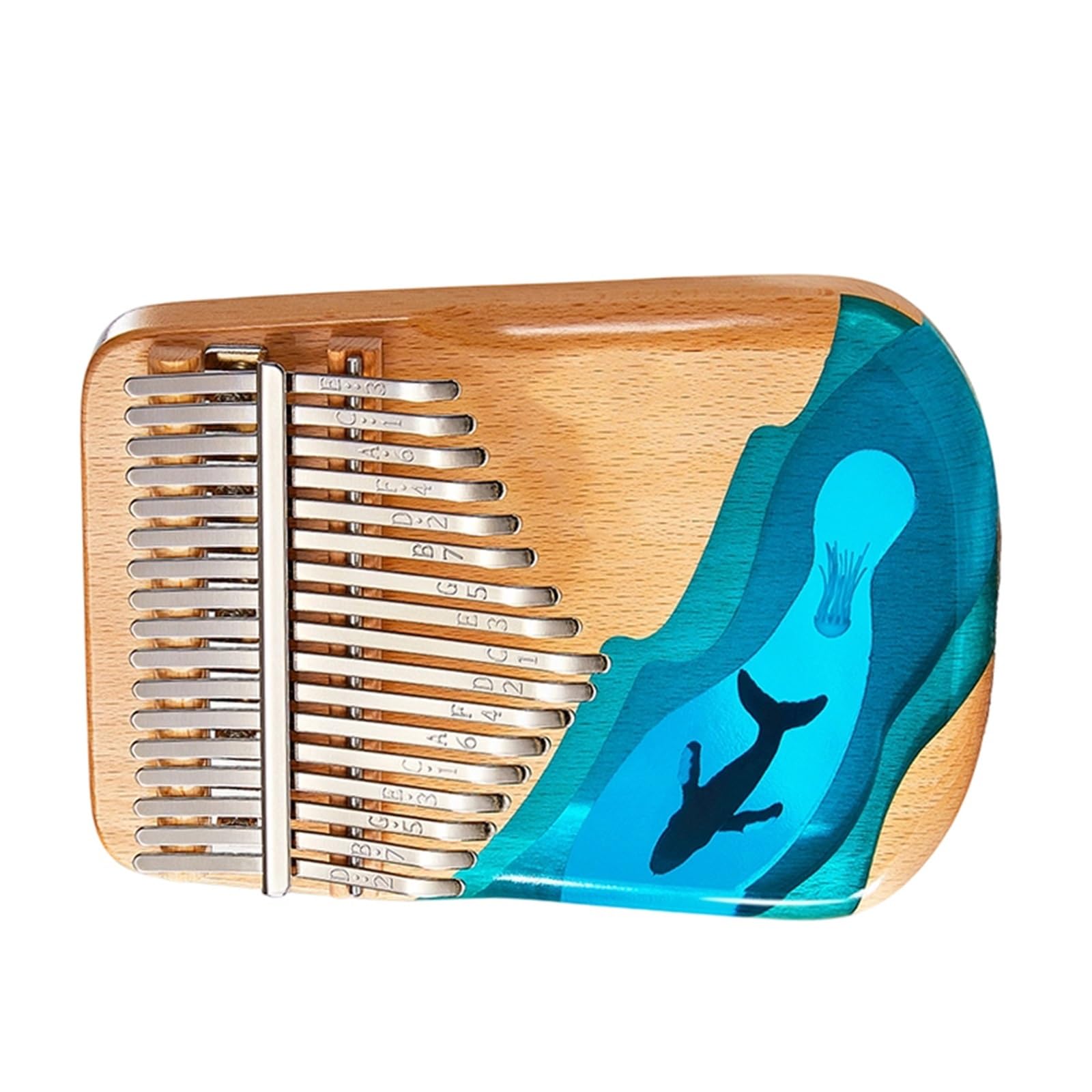 Kalimba Professionale Kalimba Pianoforte A 17 Note Uno Strumento Trasparente Per Principianti(4)