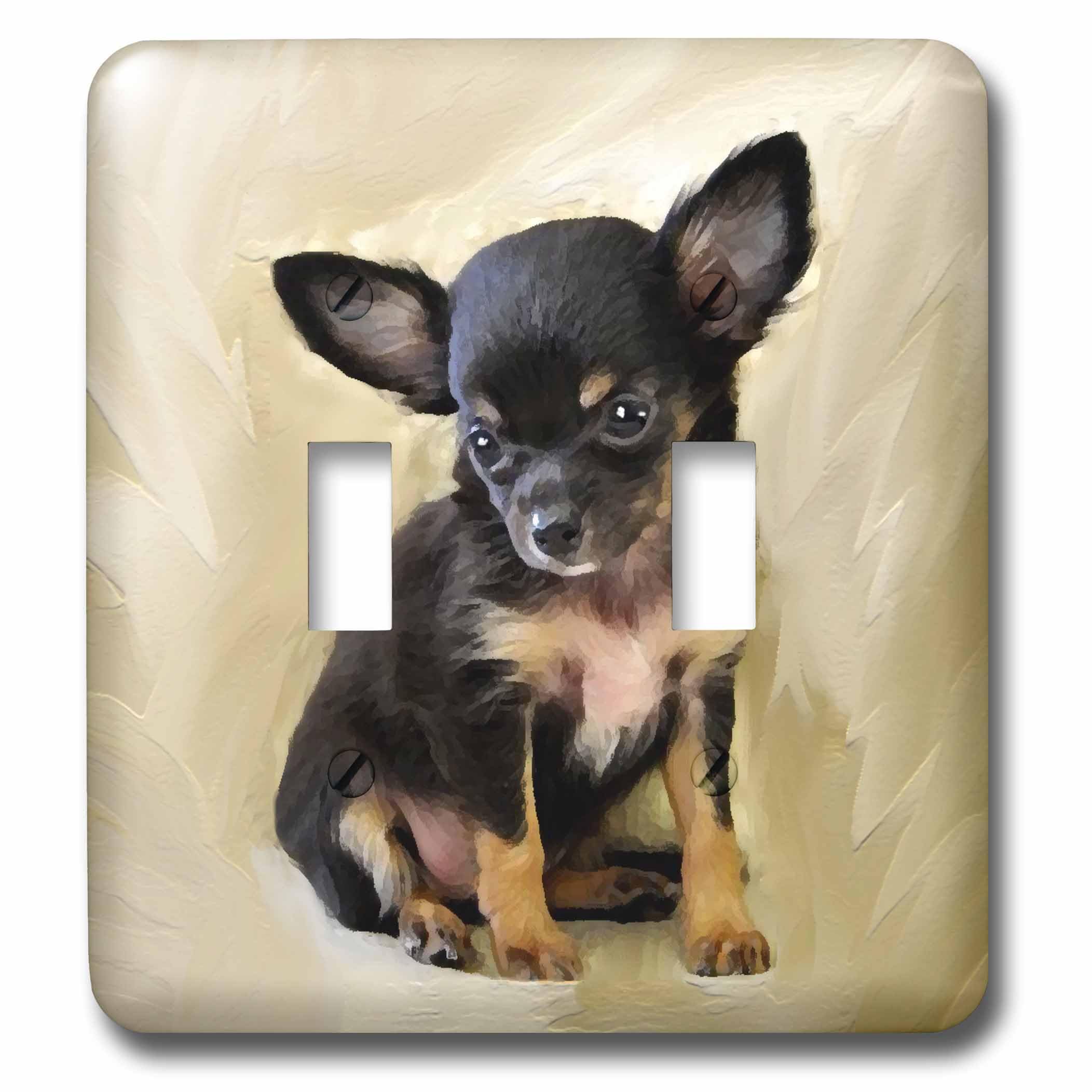 Interrupteur double Chihuahua lsp_4467_2 remplace plaque murale terne