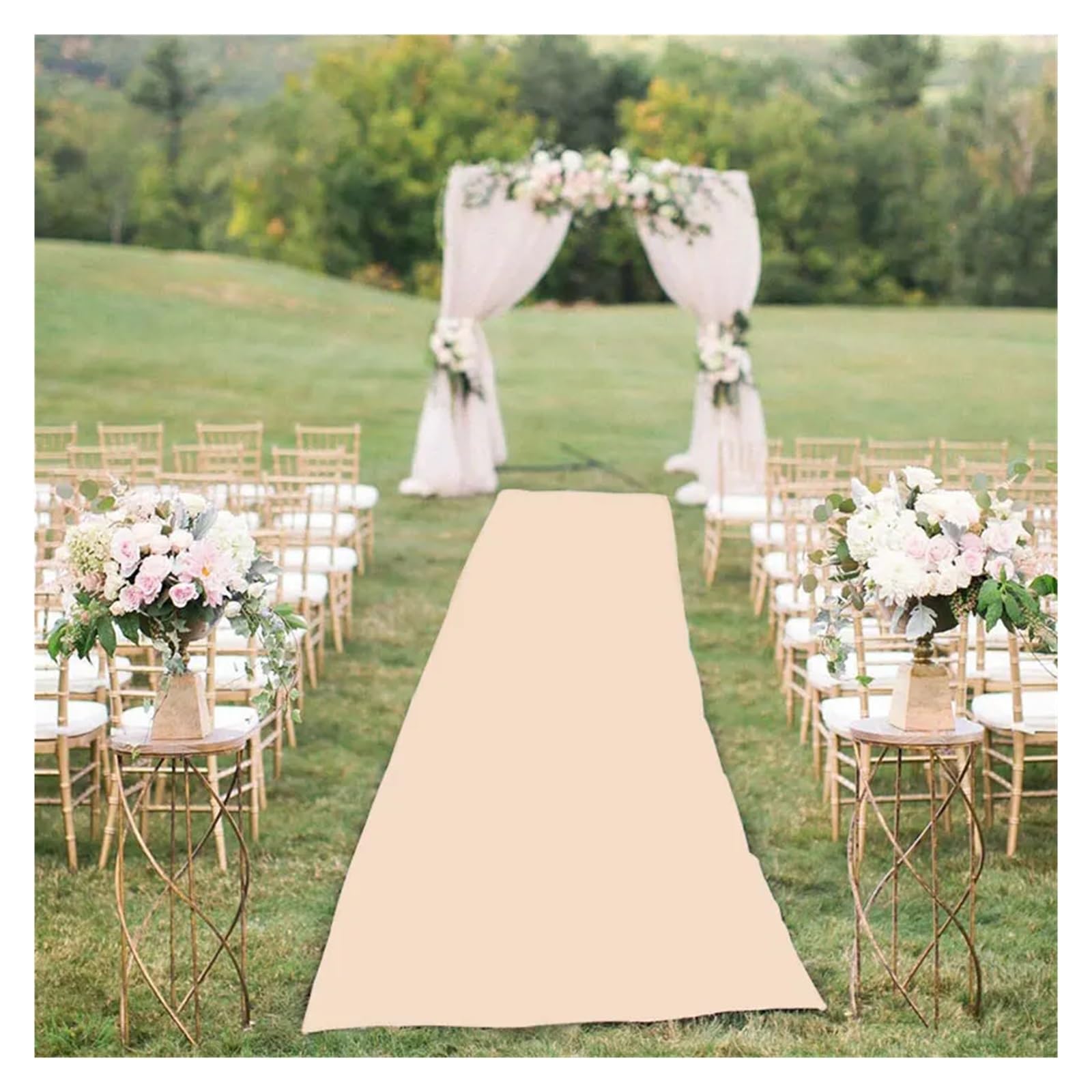 Tappeto Bianco Matrimonio Tappeto da matrimonio morbido for esterni, tappeto cerimonia, for navata, for, festa, evento, decorazione antiscivolo(Pink,8m,1m)