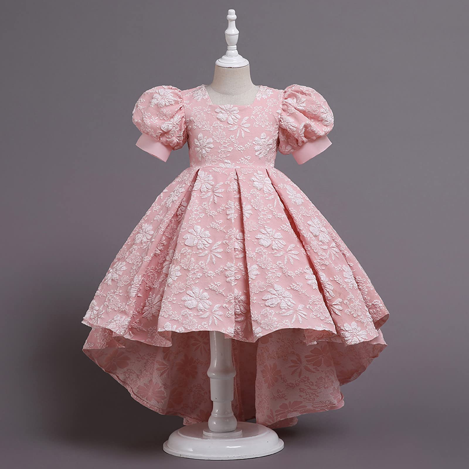 Vestido Verano NiñA,Vestido De NiñAs PequeñAs Vestido De Princesa De Manga Corta Vestido De Flores Vestido De Boda para NiñOs Ropa De Moda
