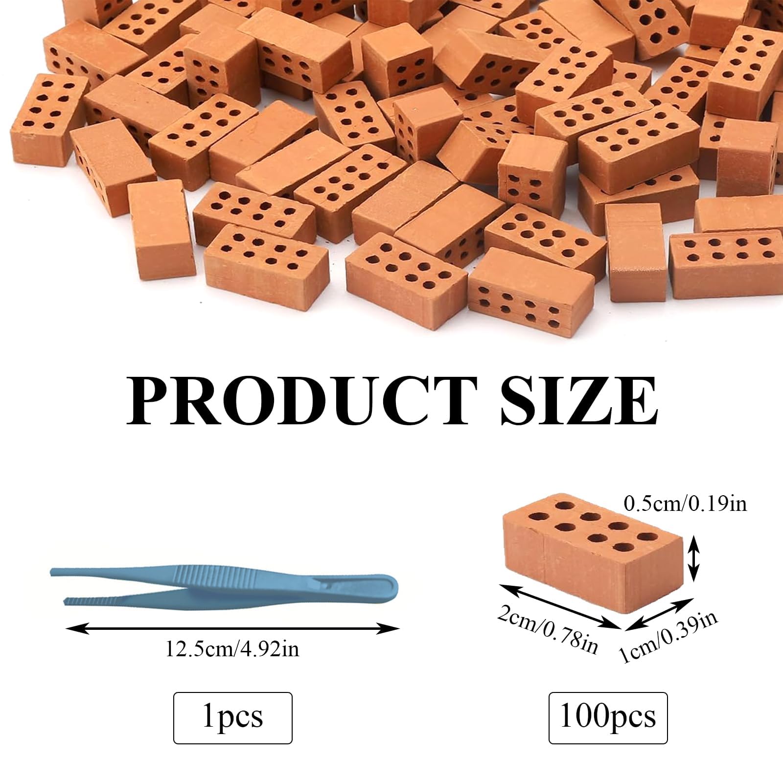 Woohome 12 PCS Kit de Fabrication Mini Briques Miniatures, Mini Briques Rouges Briques Miniatures Briques de Construction Petits Modèles de Briques pour DIY Fairy Garden Dollhouse Decor Woohome 12 PCS Kit de Fabrication Mini Briques Miniatures, Mini Briques Rouges Briques Miniatures Briques de Construction Petits Modèles de Briques pour DIY Fairy Garden Dollhouse Decor
