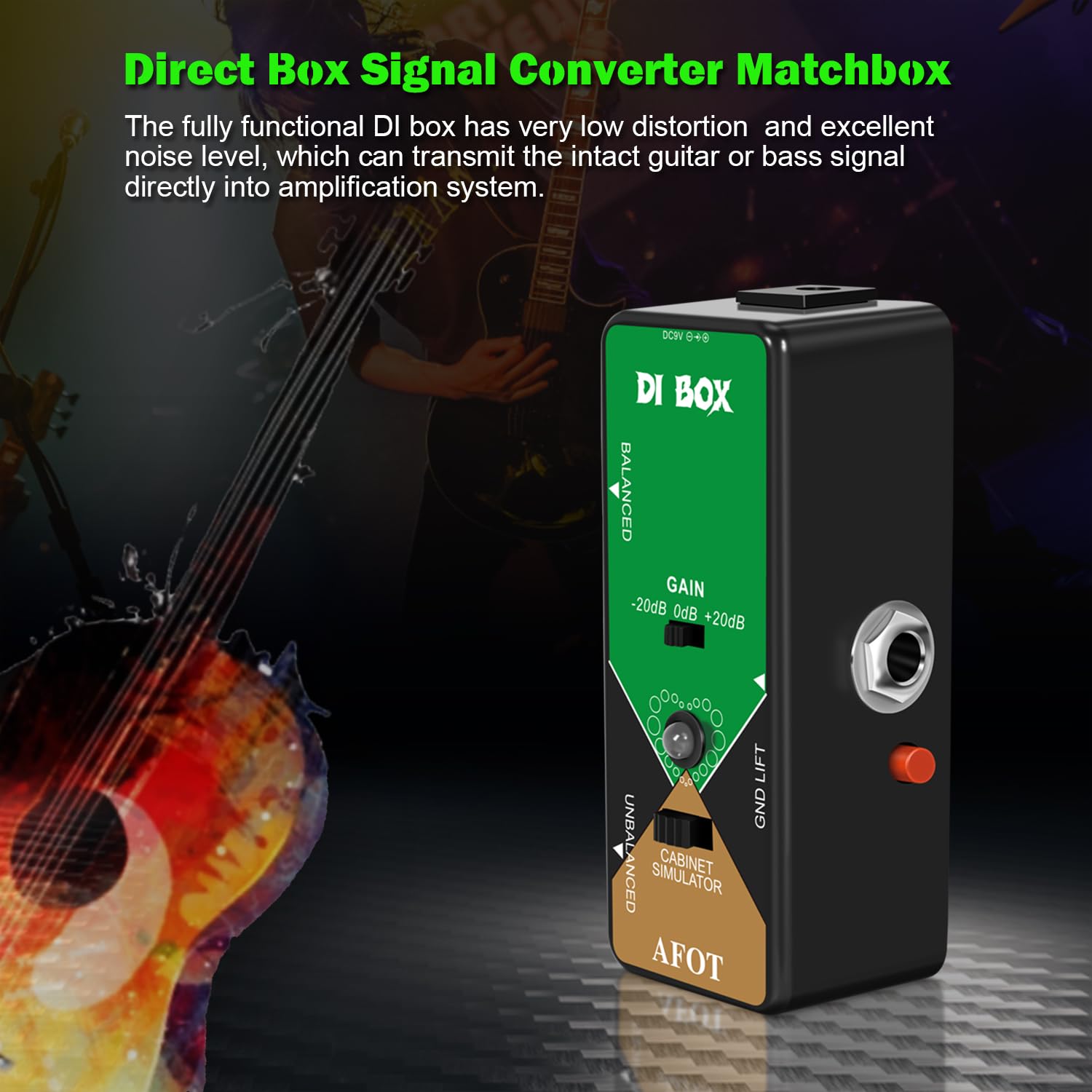 Amazon.com: AFOT Di Box Guitar Pedal for Direct Box Signal