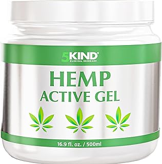 5kind Hanf-Aktivgel Hanfsalbe 500ml – Hochdosiertes Hanfgel – Für Gelenke und Muskeln, Füße, Knie, Nacken, Schultern, Rücken & Muskeln – Gel mit natürlichen Extrakten