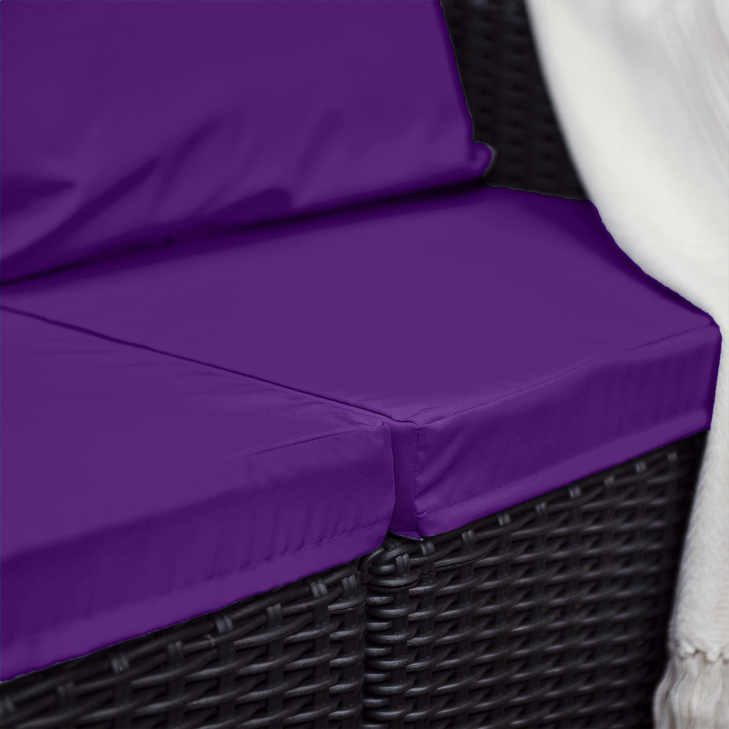 Gardenista Morado de Repuesto 2 Piezas Juego de Cojines para Keter Allibert California al Aire Libre sillón