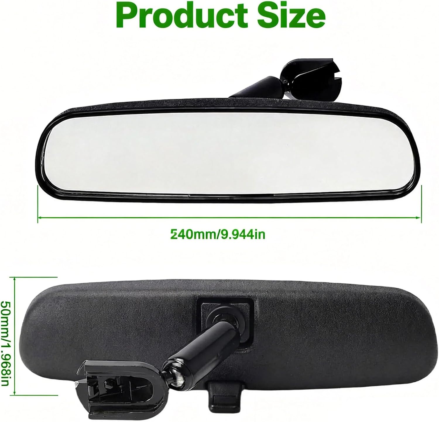 Interior Rear View Mirror for Mazda CX-7 2007-2012 Replacement B37F-69-220C 1Pcs Black