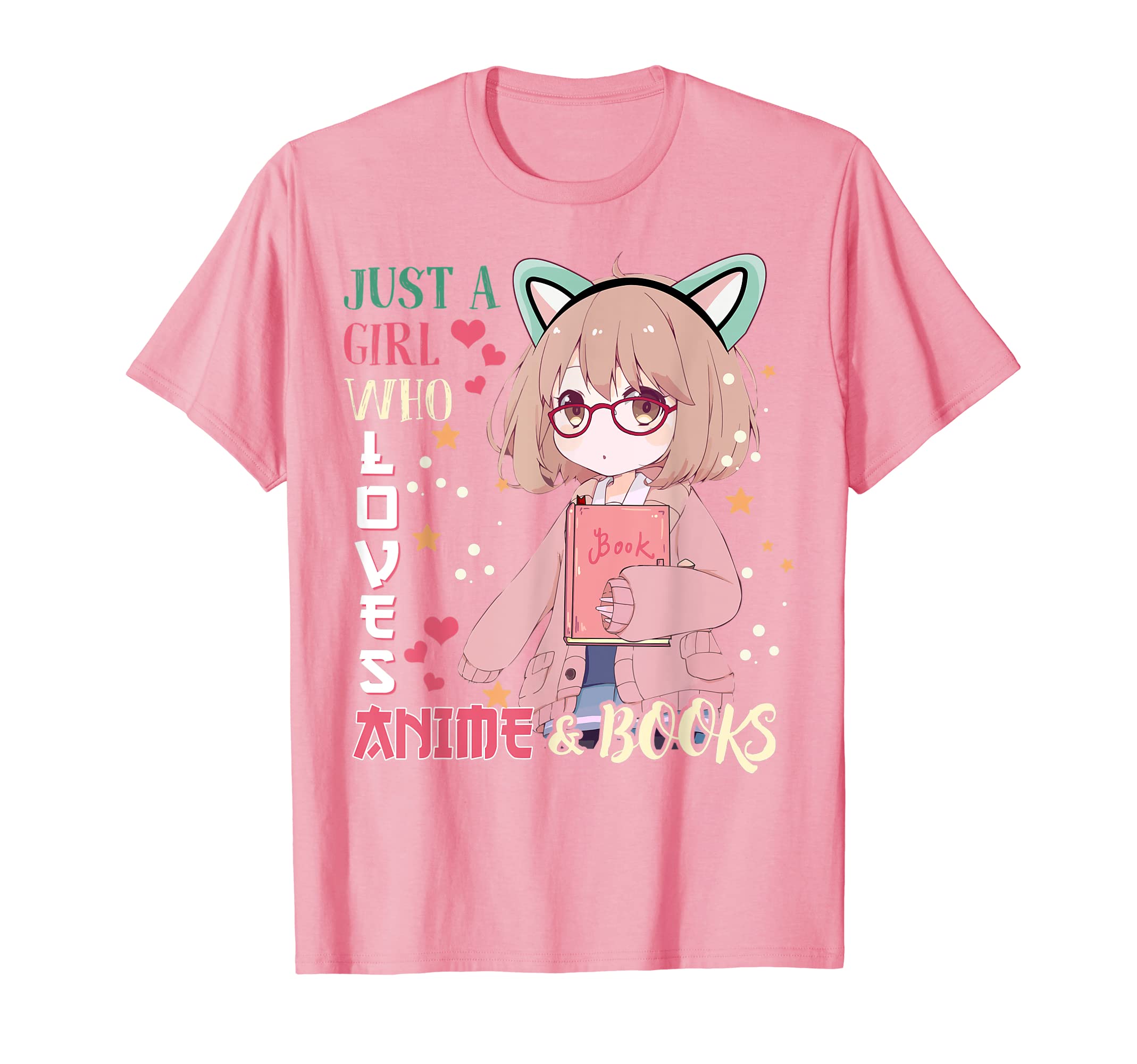 CATCaterpillar Girl Who Love Anime & Books Cute Kids Youth Teen Teenage T-Shirt