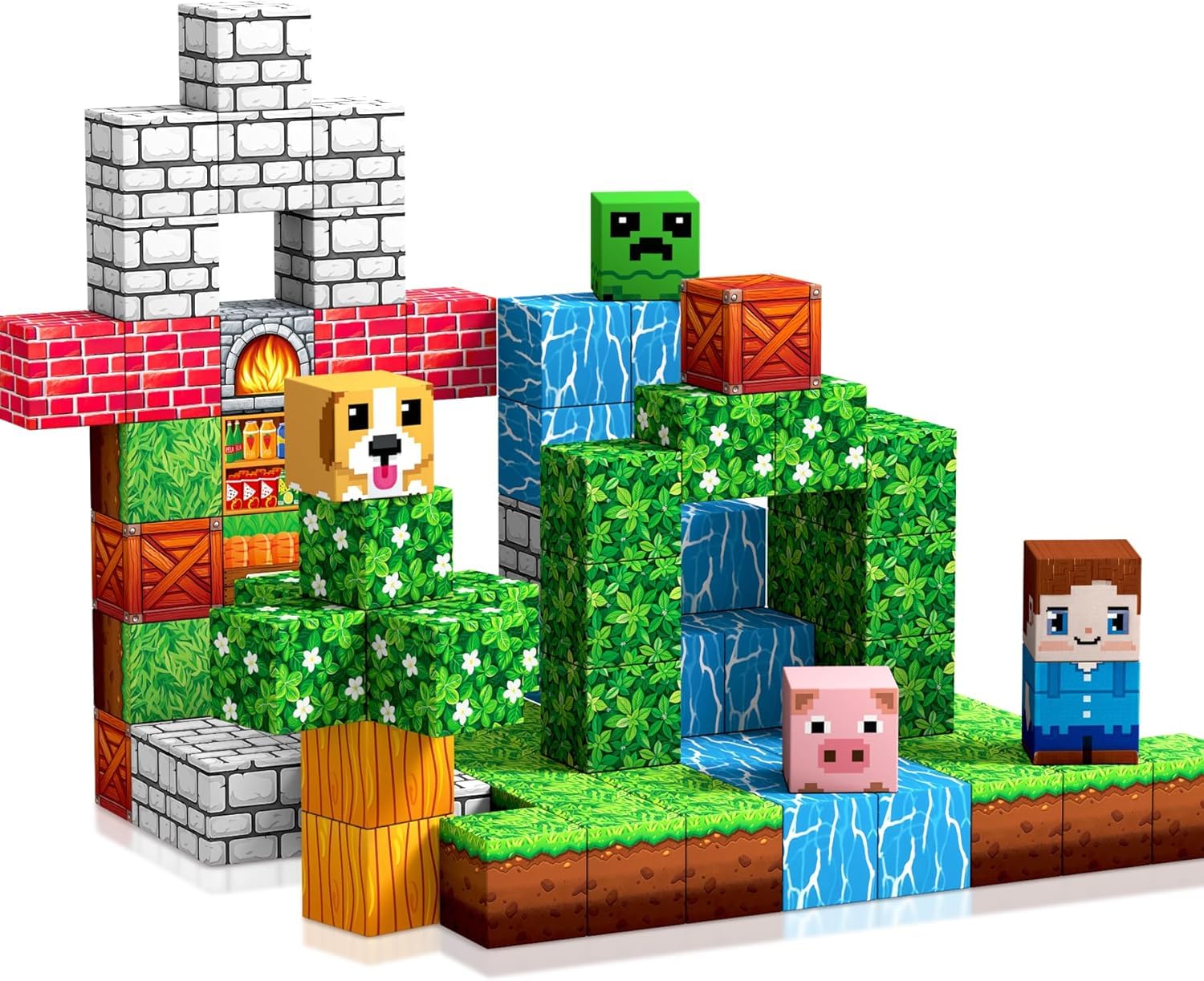Prinhero Magnetic Building Blocks 150 Pieces โ image 1