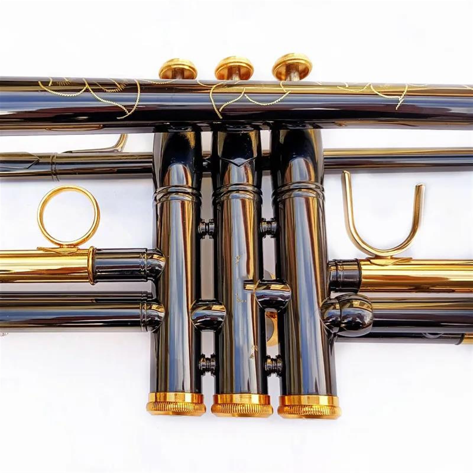 Tromba Tromba In Sib Sib Strumenti Musicali Tromba Professionali In Ottone Placcato Nichel Nero Con Custodia In Pelle