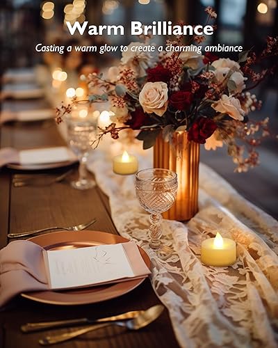 Miniatura 9 de Homemory Paquete de 12 velas LED sin llama que funcionan con pilas, velas eléctricas falsas de más de 200 horas para votivo, Halloween, Ofrenda,