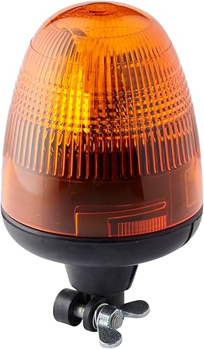 Miniatura 6 de HELLA 007337001 KL Rotafix - Luz de advertencia de baliza de montaje fijo, patrones giratorios, 12 V, ámbar