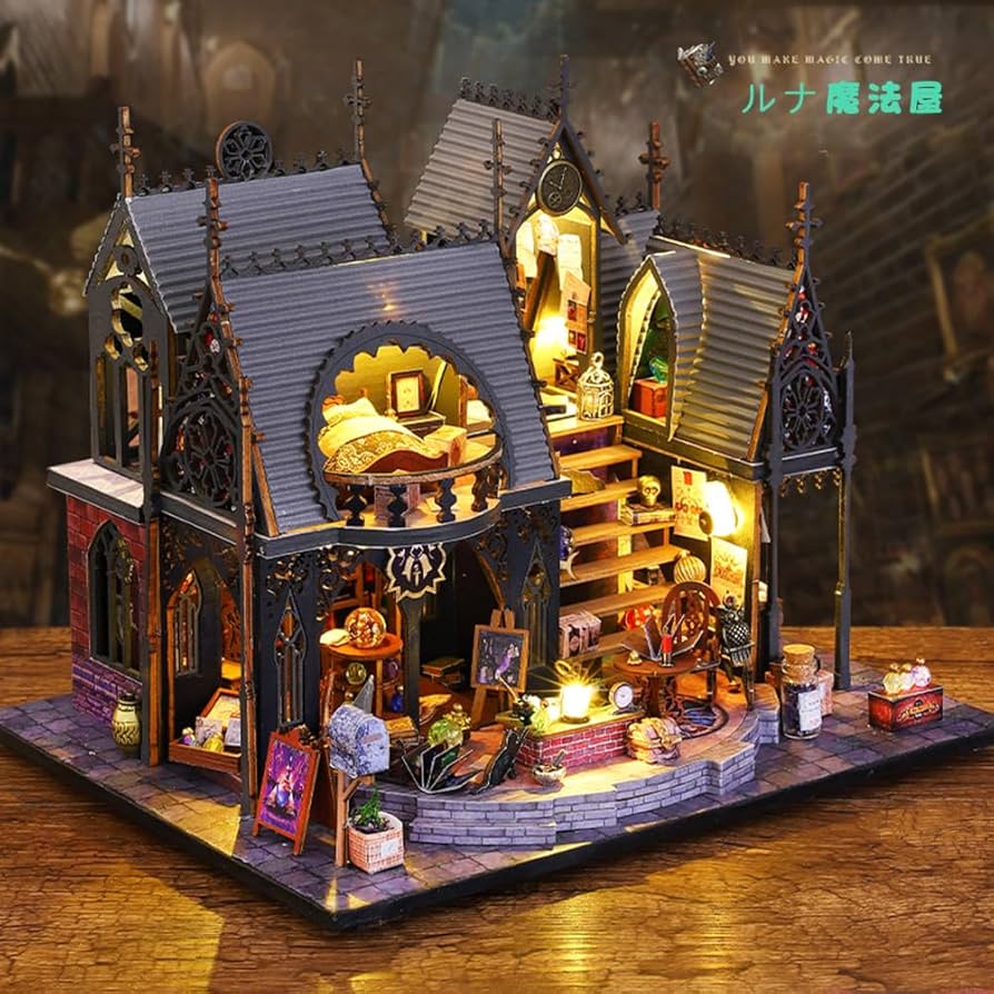 【年末迄の特別価格】ドールハウス完成品　　　　　『ルナの魔法の家』 年末迄の特別価格】ドールハウス完成品 『ルナの魔法の家』 年末迄