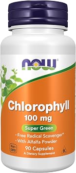 NOW Foods Chlorophyll, 90 Capsules