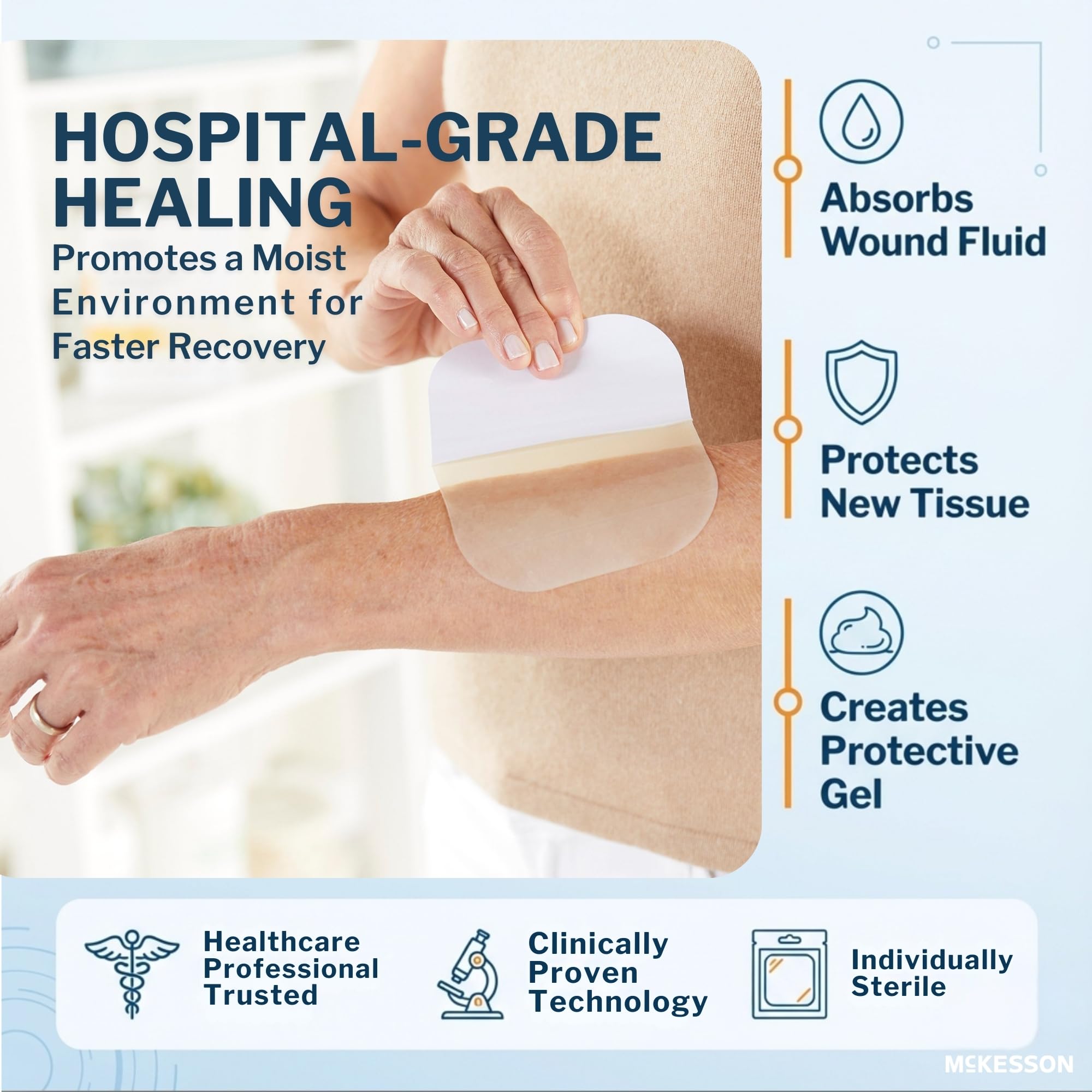 Hydrocolloid Thin Wound Dressing – Waterproof, Breathable & Adhesive Patches For Faster Healing, Blister & Acne Protection – Ideal For Sensitive Skin