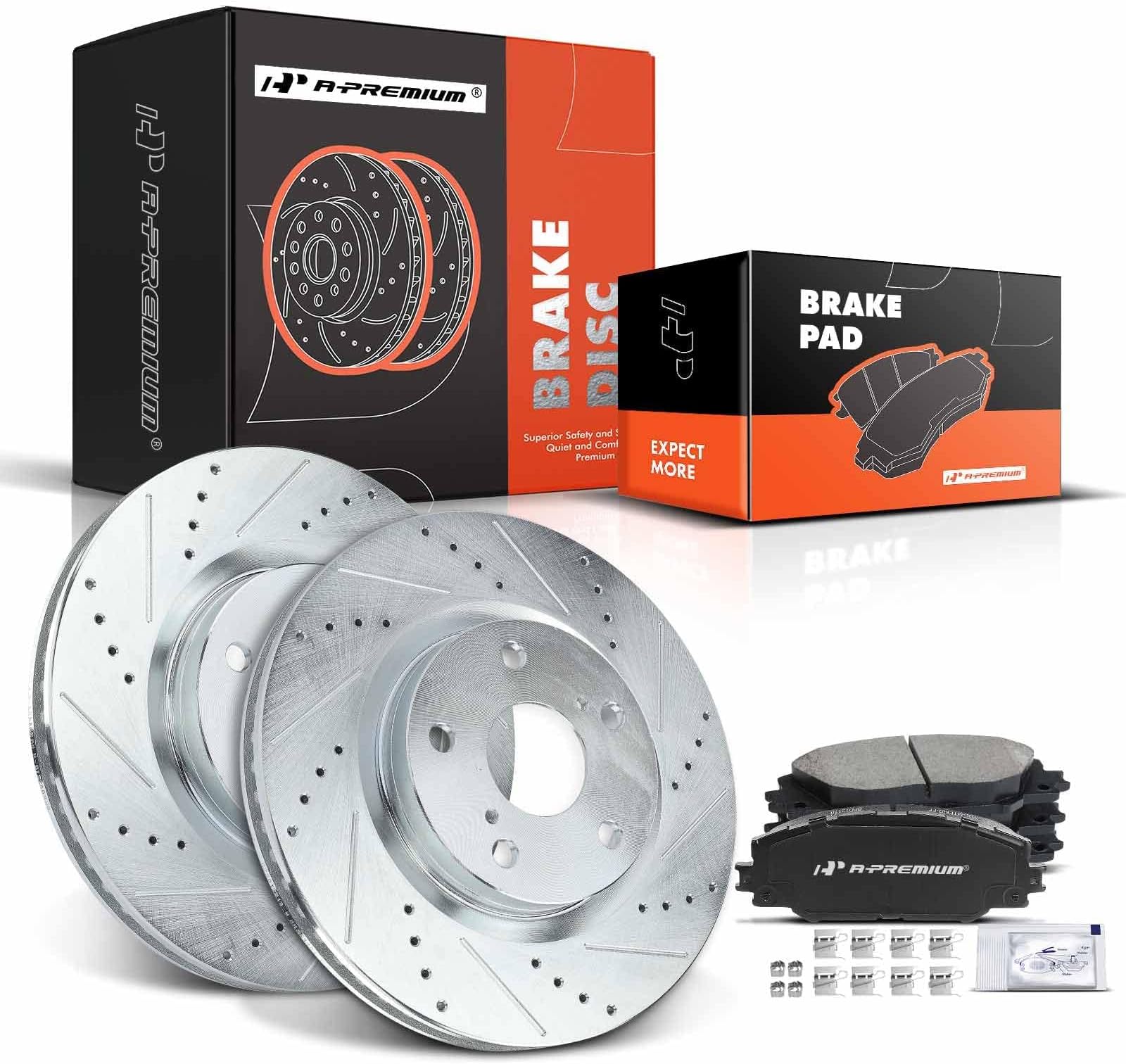 Amazon.com: Detroit Axle - Front Brakes Kit for Toyota Rav4 Matrix ...