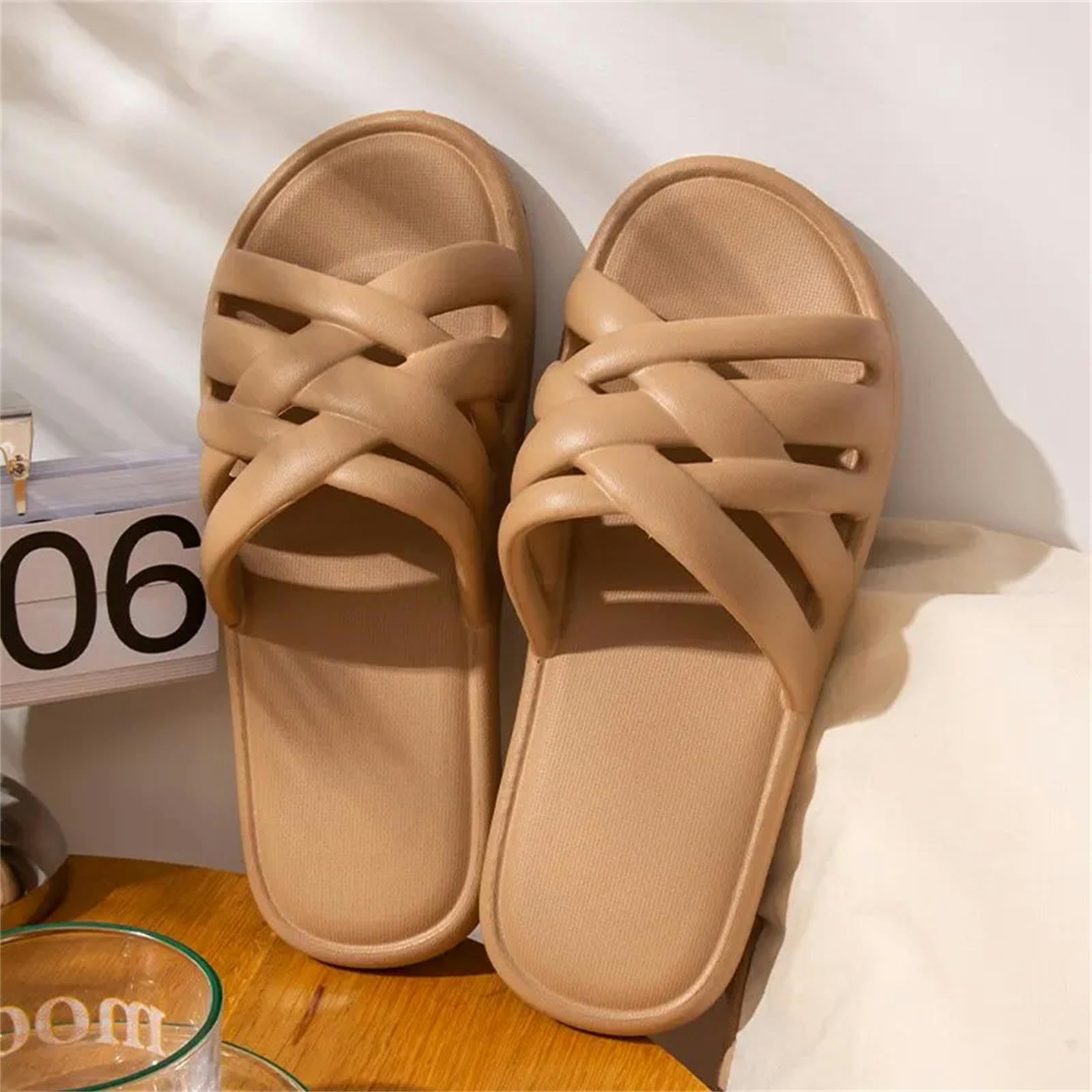 Chancletas Mujeres Zapatillas De Baño Sin Deslizamiento De Toboganes Para Toboganes Para Toboganes Para La Piscina De Verano En Relieve