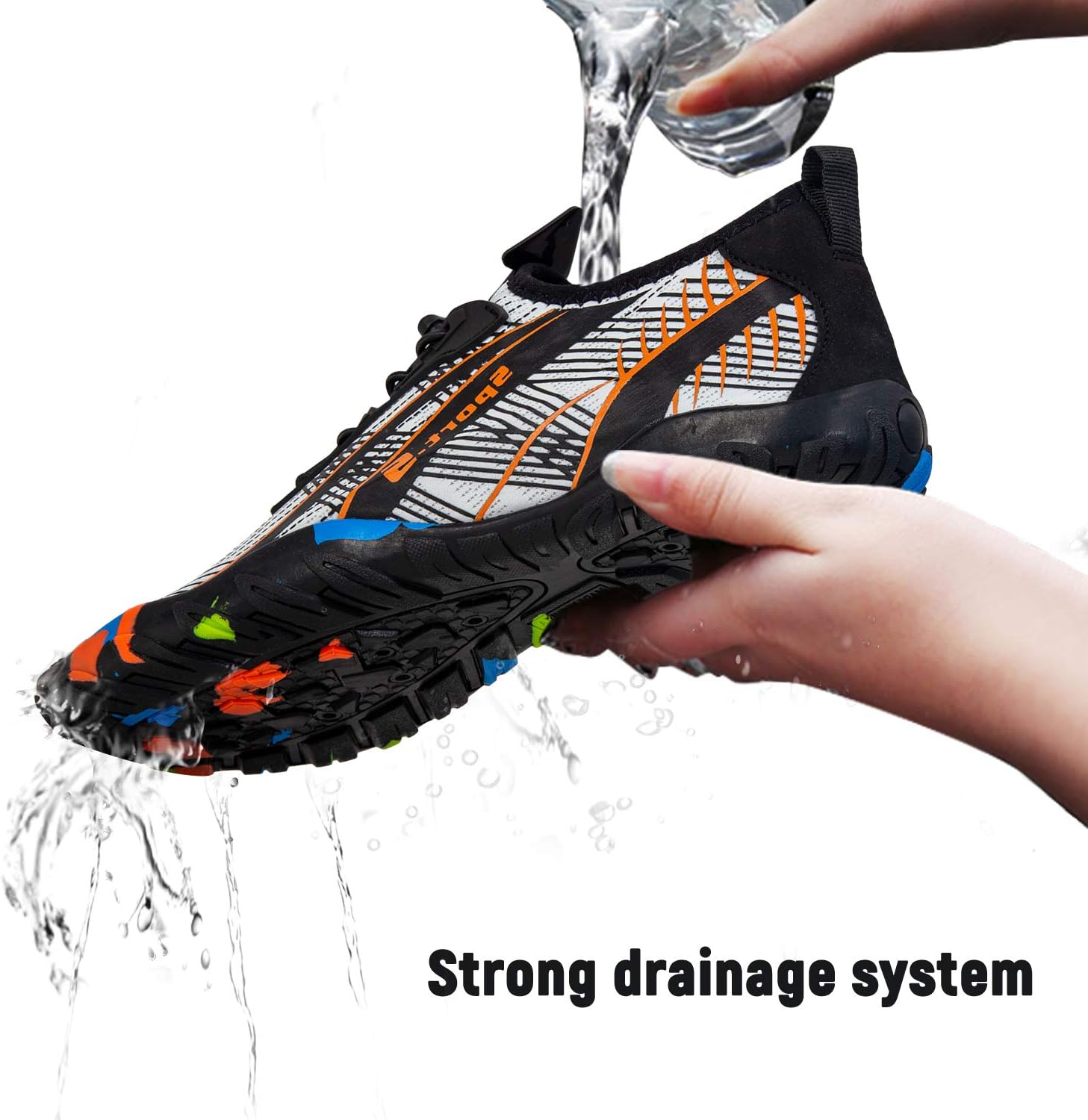 IceUnicorn Strandschuhe Badeschuhe Damen Herren Schwimmschuhe Aquaschuhe Sommer Schnell Trocknend Surfschuhe - Image 5