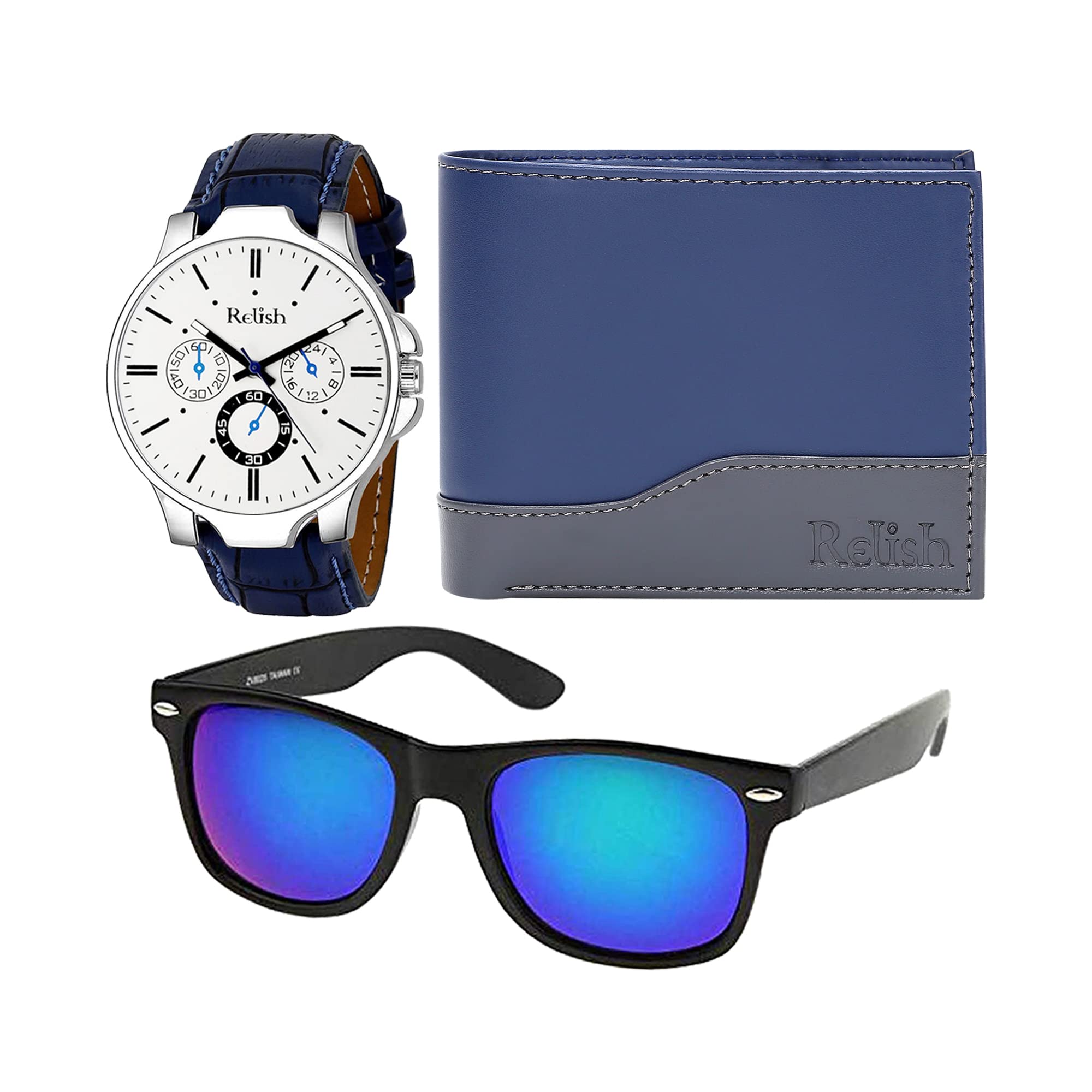Relish Birthday Trendy Gift Box for Brother, Mens, Husband | Wallet, Watch, Sunglasses Latest Combo, Birthday Printed Box with Shrink Wrap (B0B2LZP2V6) Amazon Price History, Amazon Price Tracker