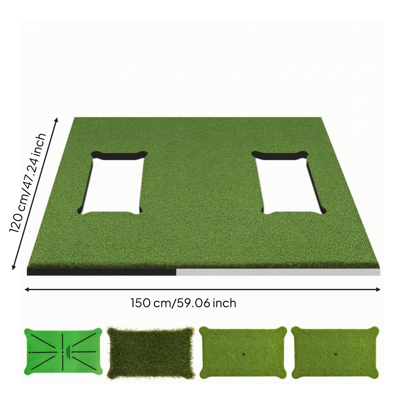 TISHITA Austauschbar Abschlagmatte | Golf-Trainingsmatte mit Wechseleinsatz, Sportmatte, für Golfsimulator, Golfer, Anfänger