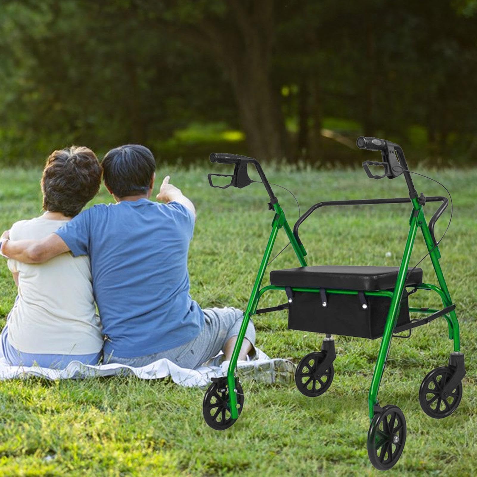 Under Seat Rollator Tote - Wheelchair Bag Walker Basket, Wheelchair Armrest Bag, Rollator Walker Replacement Basket | Organizer Storage Bag Attachment for Books, Shopping, and essentiale Carrying