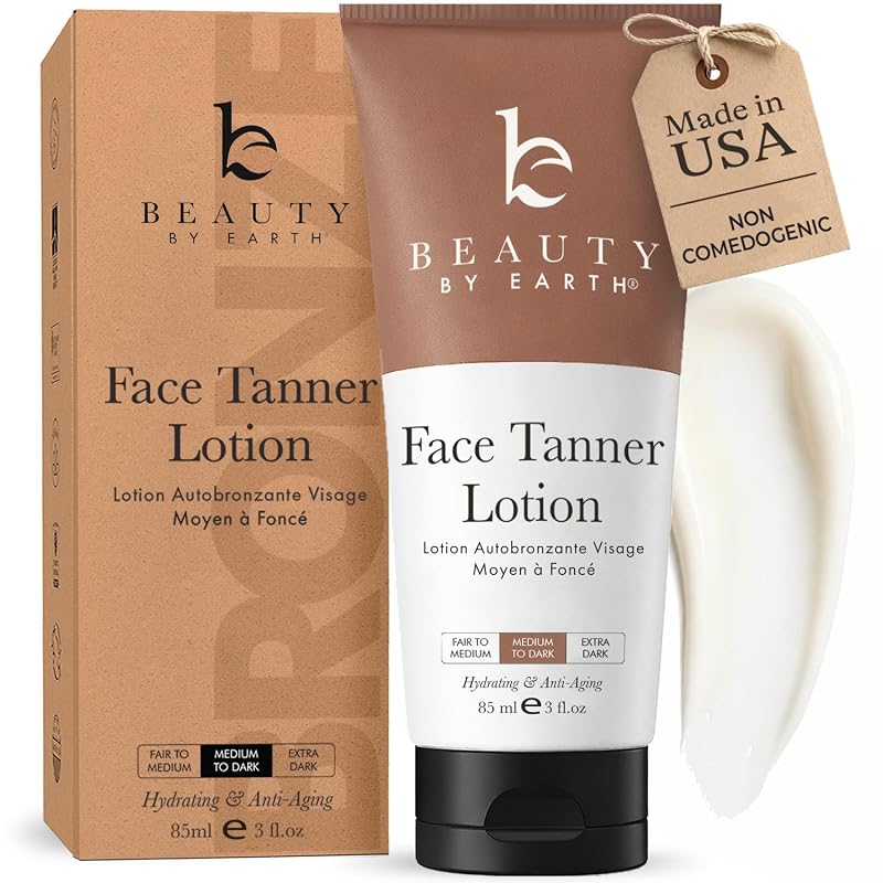 Autobronzeador facial Beauty by Earth, 96 g, fabricação nos EUA