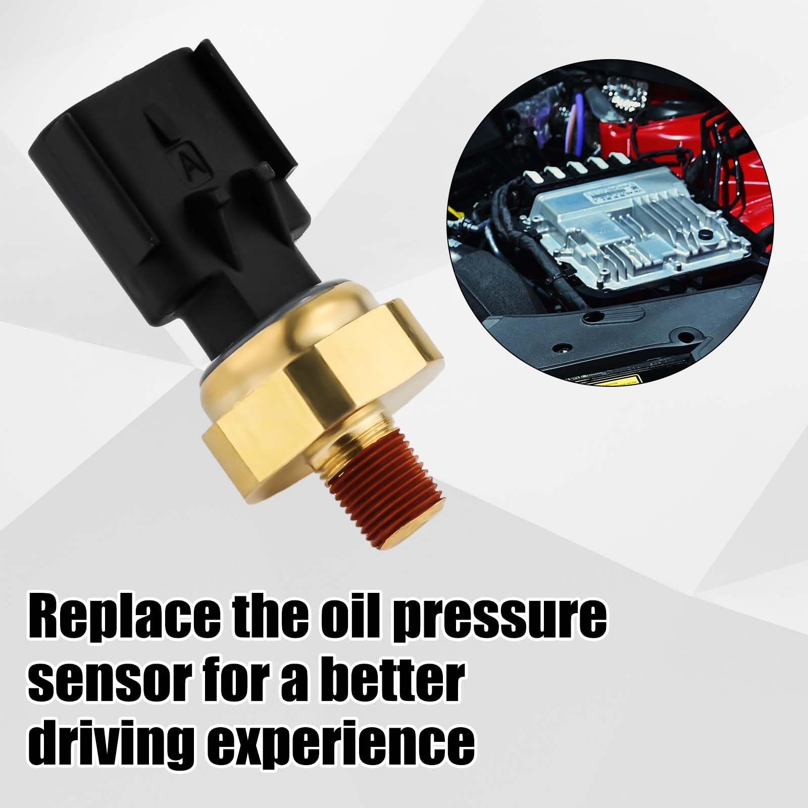 Interruttore Sensore Pressione Olio Motore, Sensore Pressione Olio Sensore Unità di Invio Pressione Olio Compatibile con Chrysler Dodge Jeep, Sostituisce 5149064AA, 5149062AA, 56028807AB