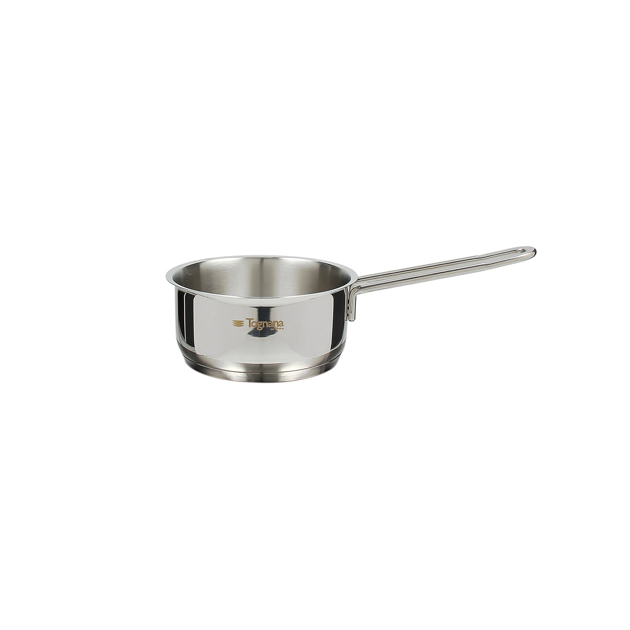 Tognana Vanitosa, Casseruola da 14 cm con 1 Manico, Acciaio Inossidabile, Argento