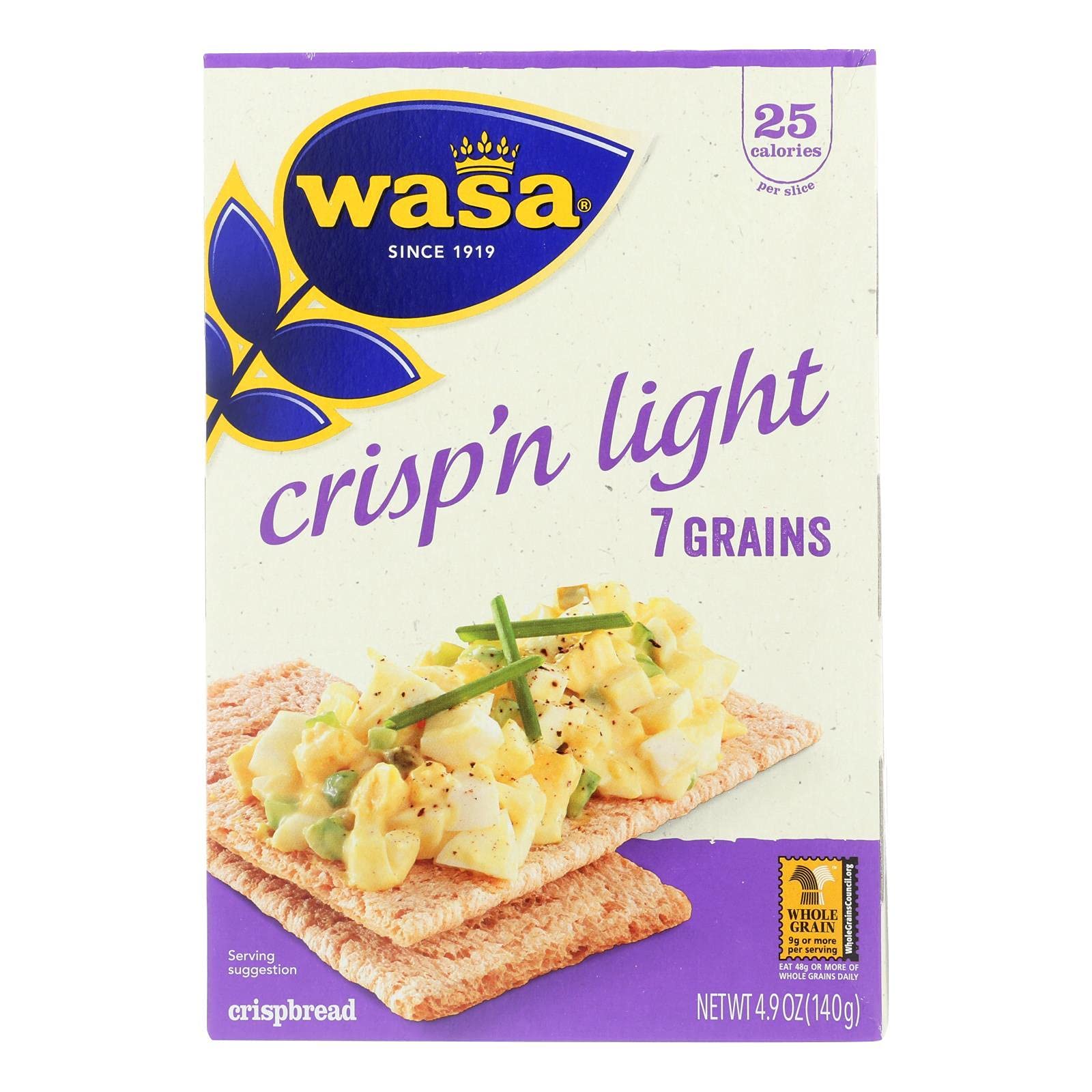 Crispbread Crisp 'N Light 7 Grain Crackerbread - Case of 10 - 4.9 oz.