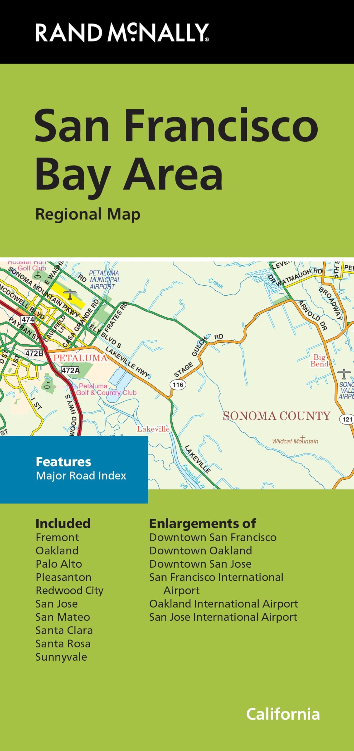 Rand McNally Folded Map: San Francisco Bay Area Regional Map