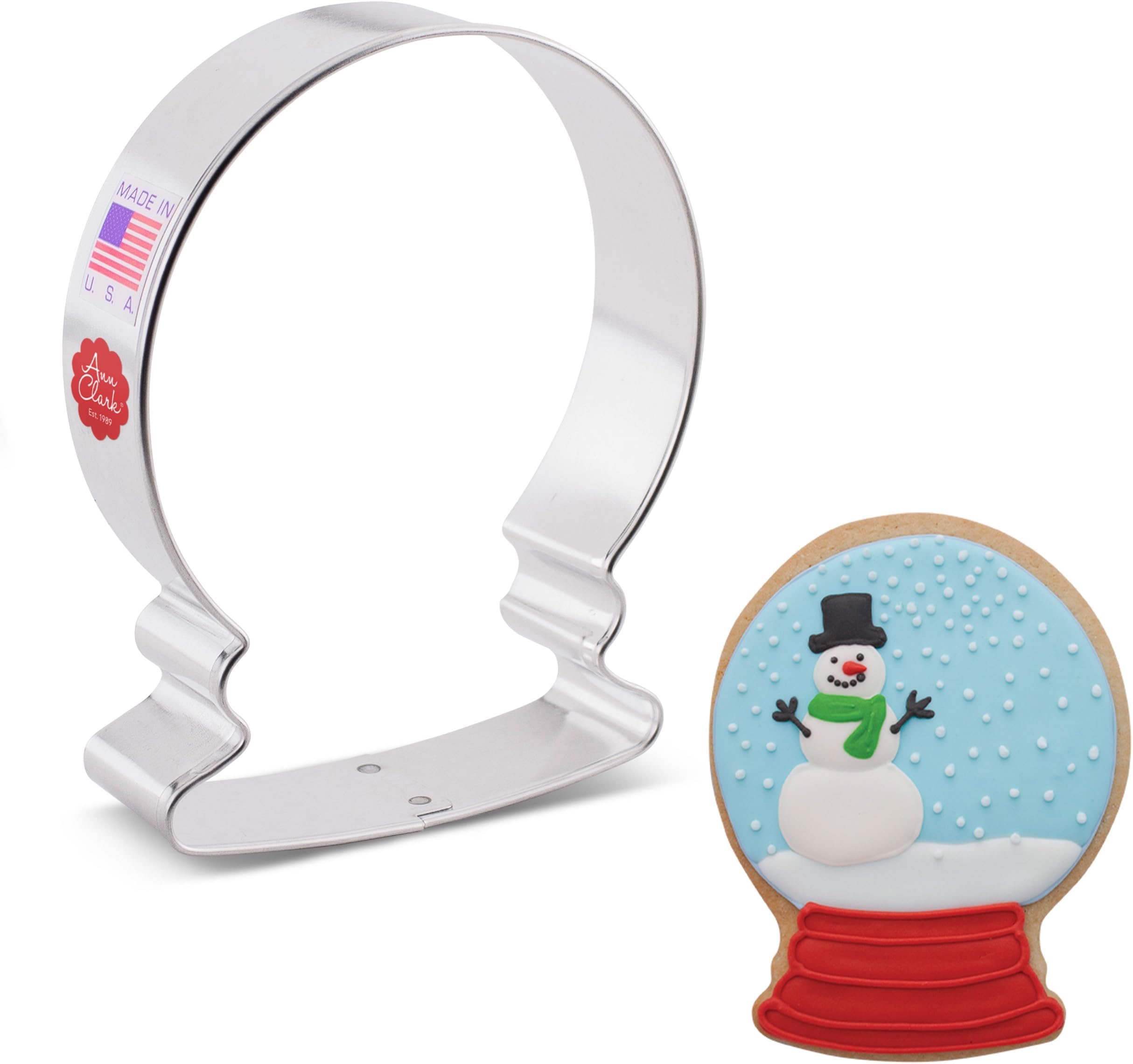 Winter Snow Globe Cookie Cutter, 4" Made in USA by Ann Clark