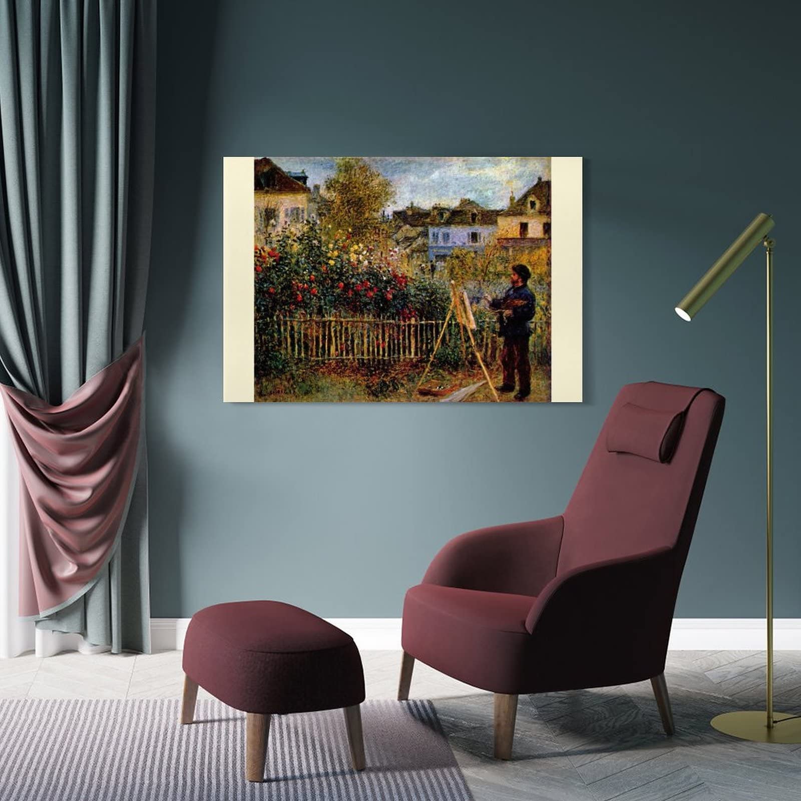 Amazon.co.jp: (アルジャントゥイユの庭に描くモネ)Pierre-Auguste