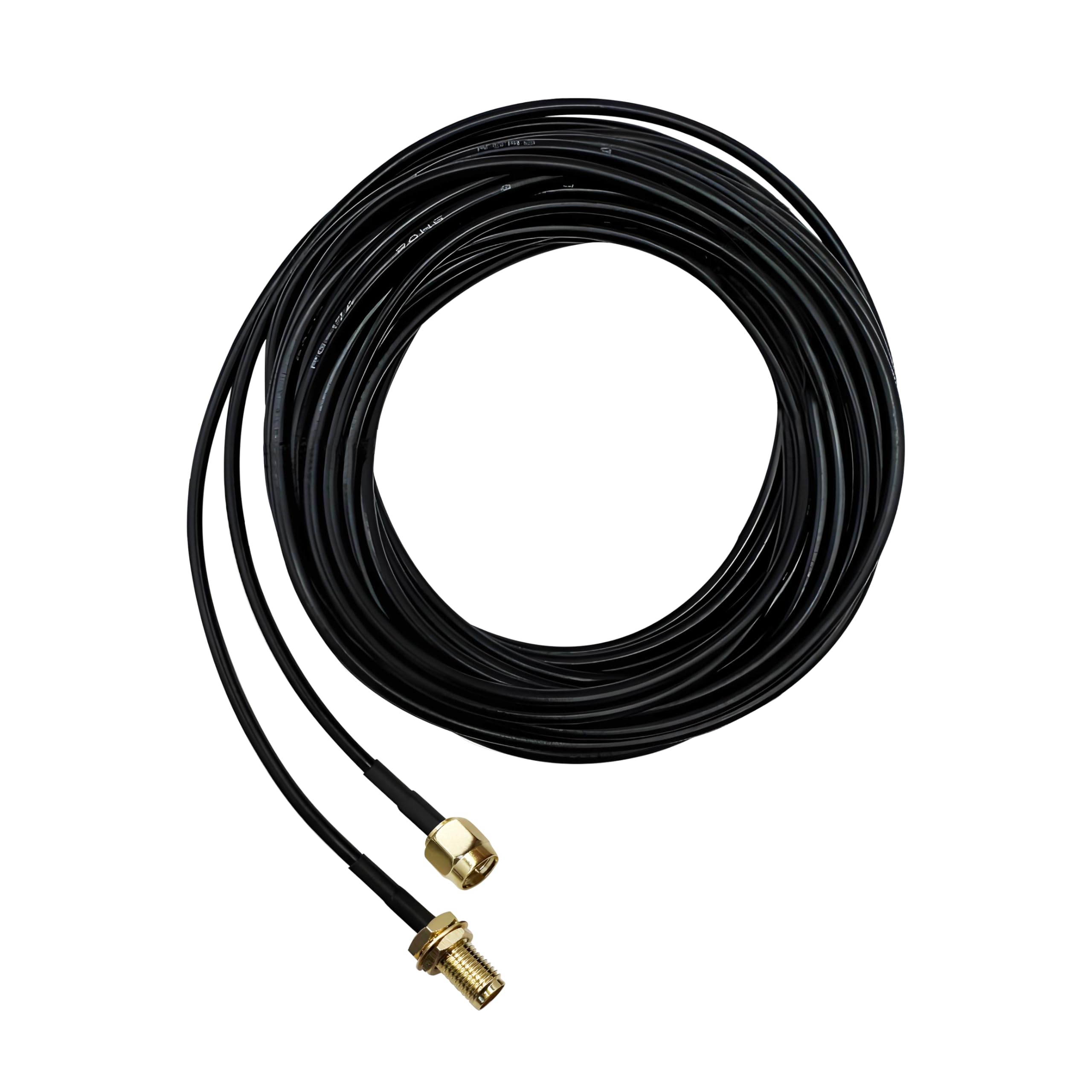 Rydocyee SMA Extension Cable 25ft, SMA Male to Female Low Loss RG174 Coaxial Cable Extender for SDR, Wireless Security Camera, Network System, GPS LTE