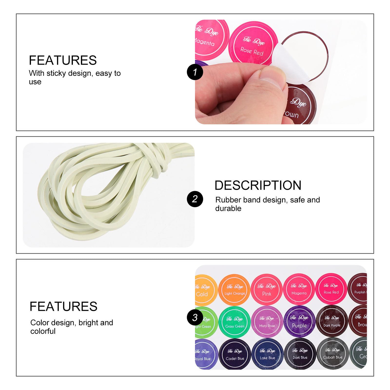 Kit de Tintes para Ropa Tie Dye 24 Colores en Polvo, sin Olor y Resistente al Lavado, 30ml para Teñir Prendas y Vestidos en Fiestas y Manualidades