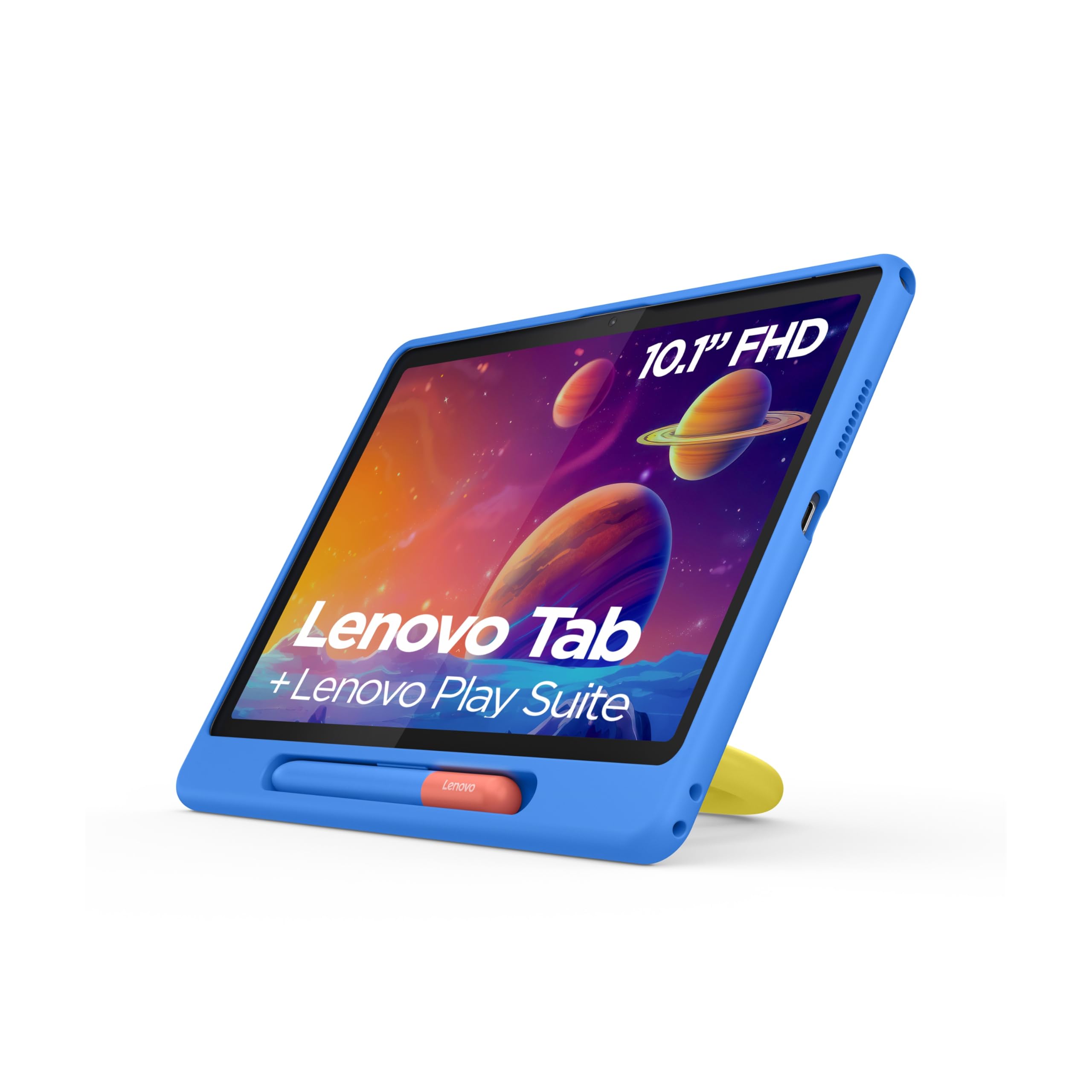 Lenovo Tab - 10,1'' Tablet dotykowy WUXGA (MediaTek Helio G85, 8 rdzeni, 4GB RAM 4GB, 64GB eMMC 5.1, Android 14, Wifi5 + Bluetooth) Przezroczyste etui + rysik - szary