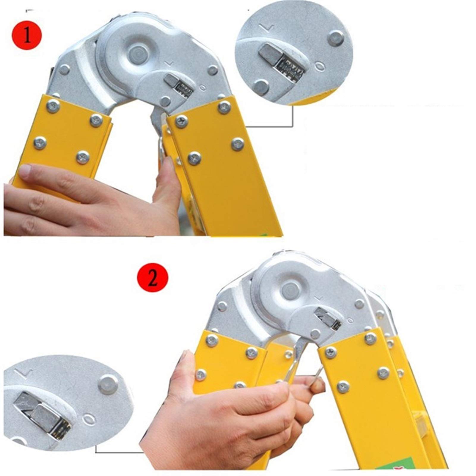 Bisagras , Material De La Escalera De Alta Resistencia De 1pcs, Plegable, Material De Aleación De Aluminio, Escalera Telescópica Con Acoplador De Conexión De Pestillo, Accesorios De Escalera(25x60mm)