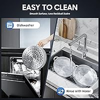 Vista 6 de 5-Tier Stainless Steel Steamer Meat Vegetable Cooking Steam Pot Kitchen Tool with Stackable Pan and Lid for Steaming Pasta Dumplings and Vegetables