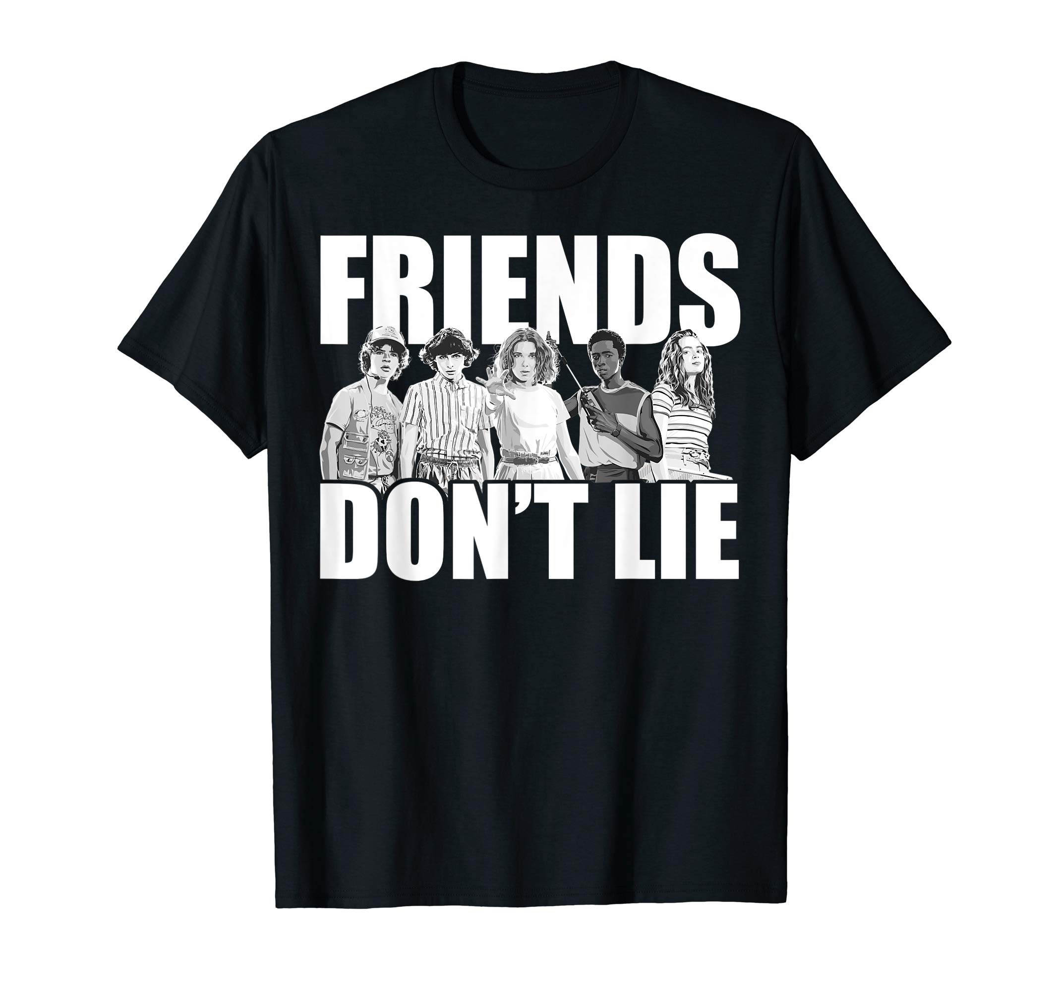 Stranger ThingsNetflix Stranger Things Friends Don't Lie Group Shot T-Shirt