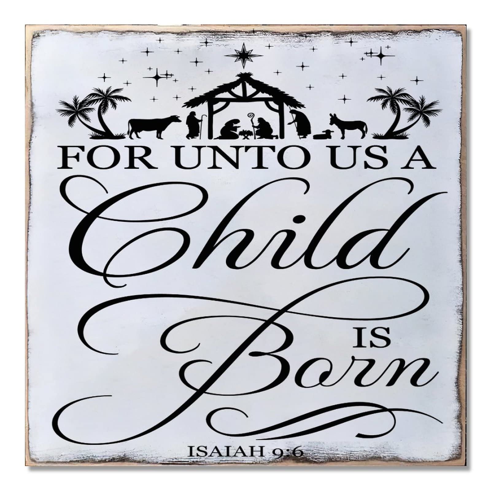 Panneaux de Noël spirituels pour célébrer la nativité en famille à la maison