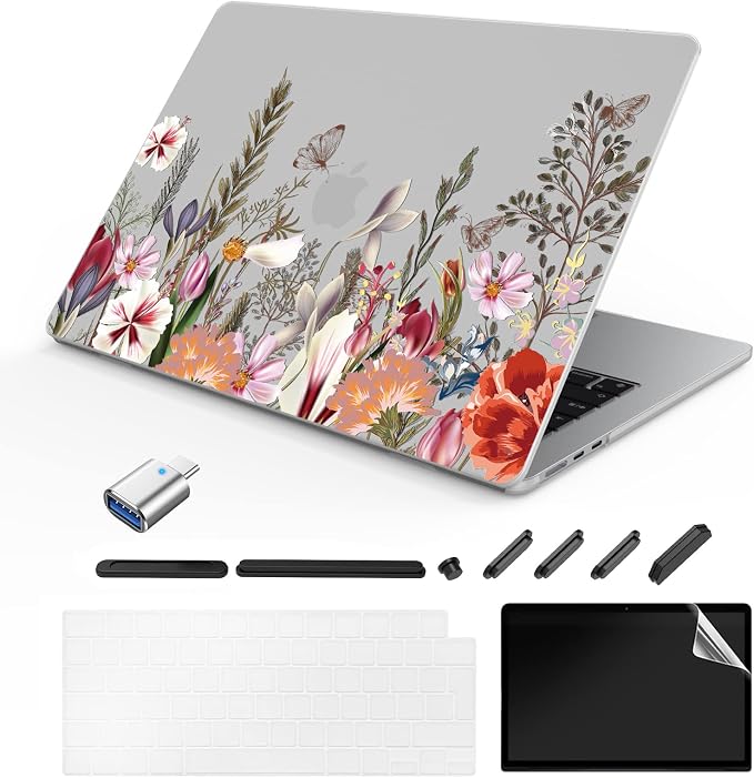Coque Compatible Avec Macbook Air M2 13,6 Pouces 2022 2023 Release A2681,Plastique Coque Rigide