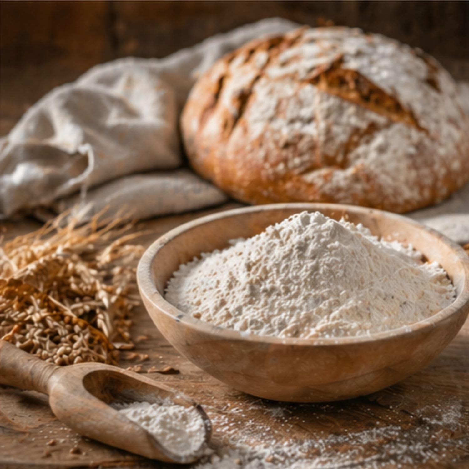 Lot de 20 Farines de Blé T55 1kg – 100% Blé Français – Fleur du Jura – Format 20kg Ultra Économique – Farine Cuisine & Pâtisserie