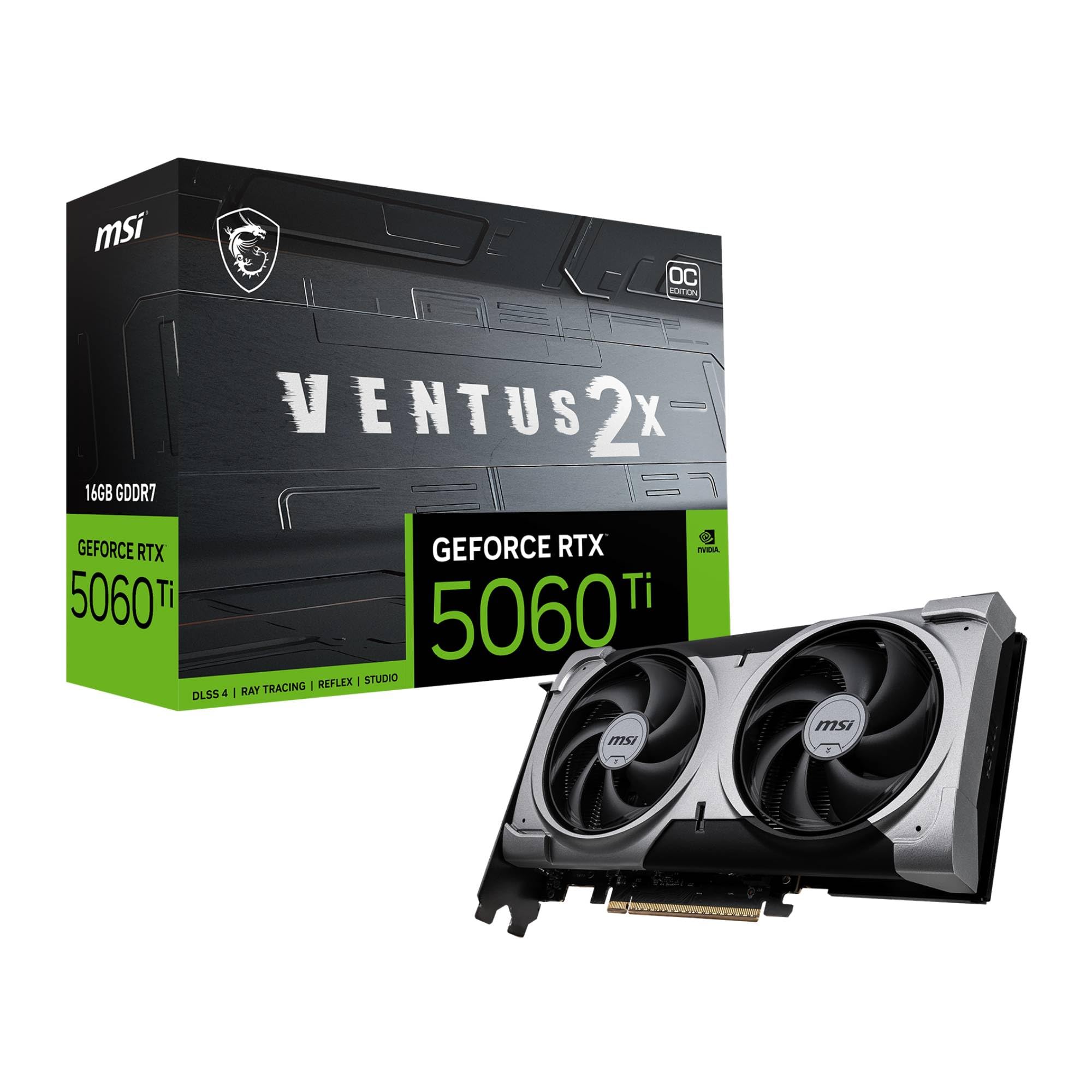 グラフィックボード・グラボ・ビデオカード MSI GeForce RTX 5060 Ti 16G VENTUS 2X OC Amazon.in: Buy MSI GeForce RTX 5060 Ti 16G Ventus 2X OC Plus