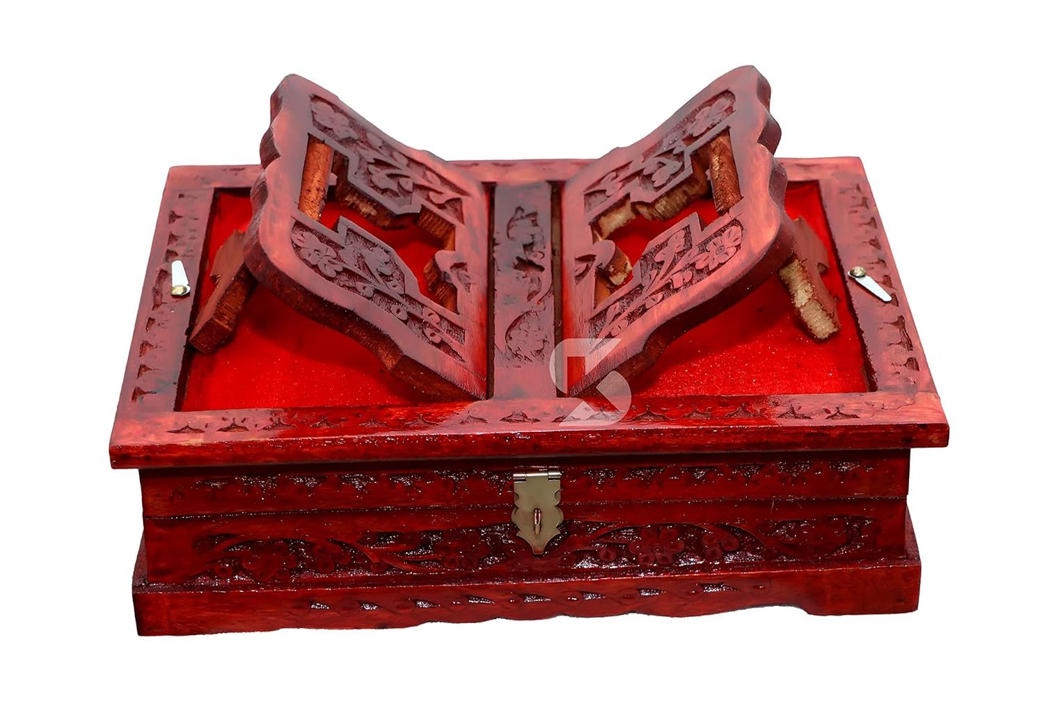 Wooden Handmade Book Box for Holy Book Reader, Book Storage, Book Holder, Holy Book Stand Box for Quran, Ramayan,Bible, Gita, Ved & Guru Granth Sahib Gift Items-image-33