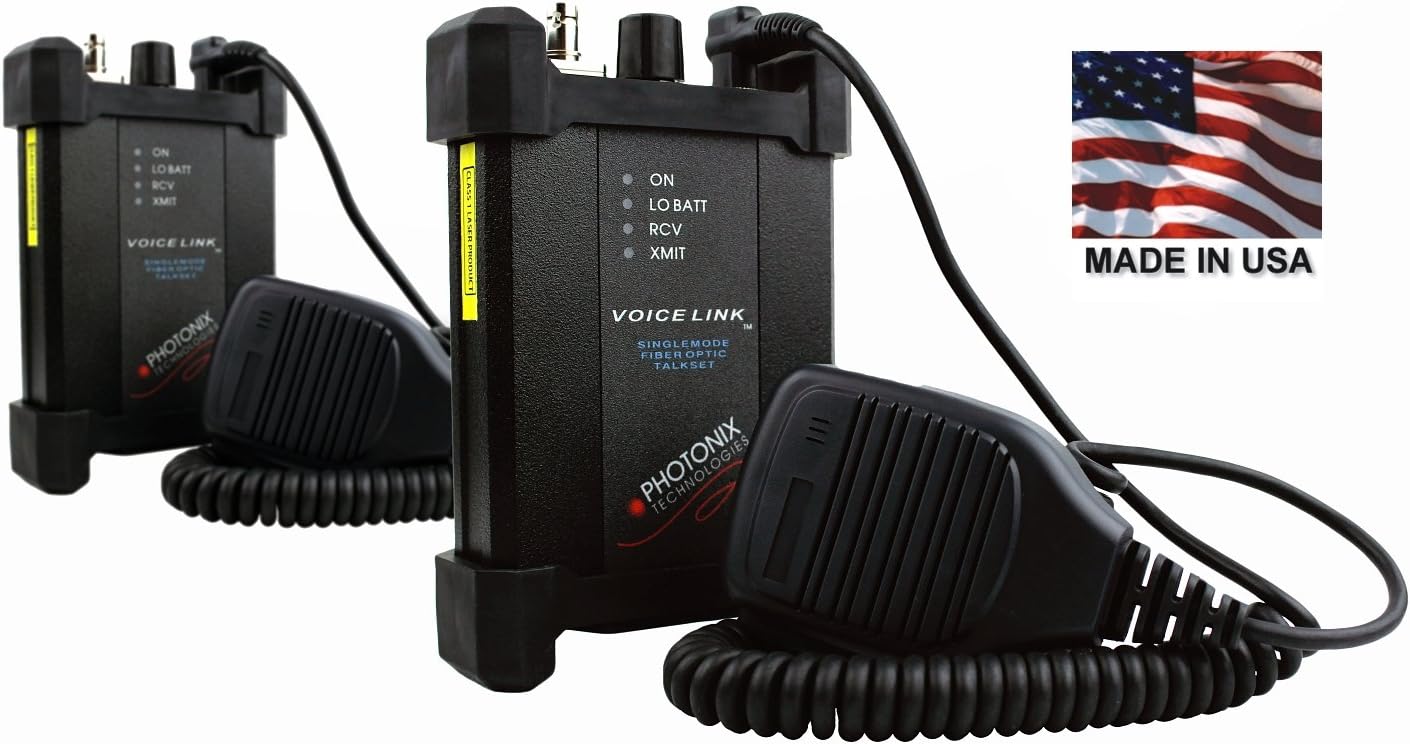 Talk Set, Fiber Optic, Photonix Voicelink PX-G101 (PTT/Speakermic), Singlemode/Multimode, Made in USA