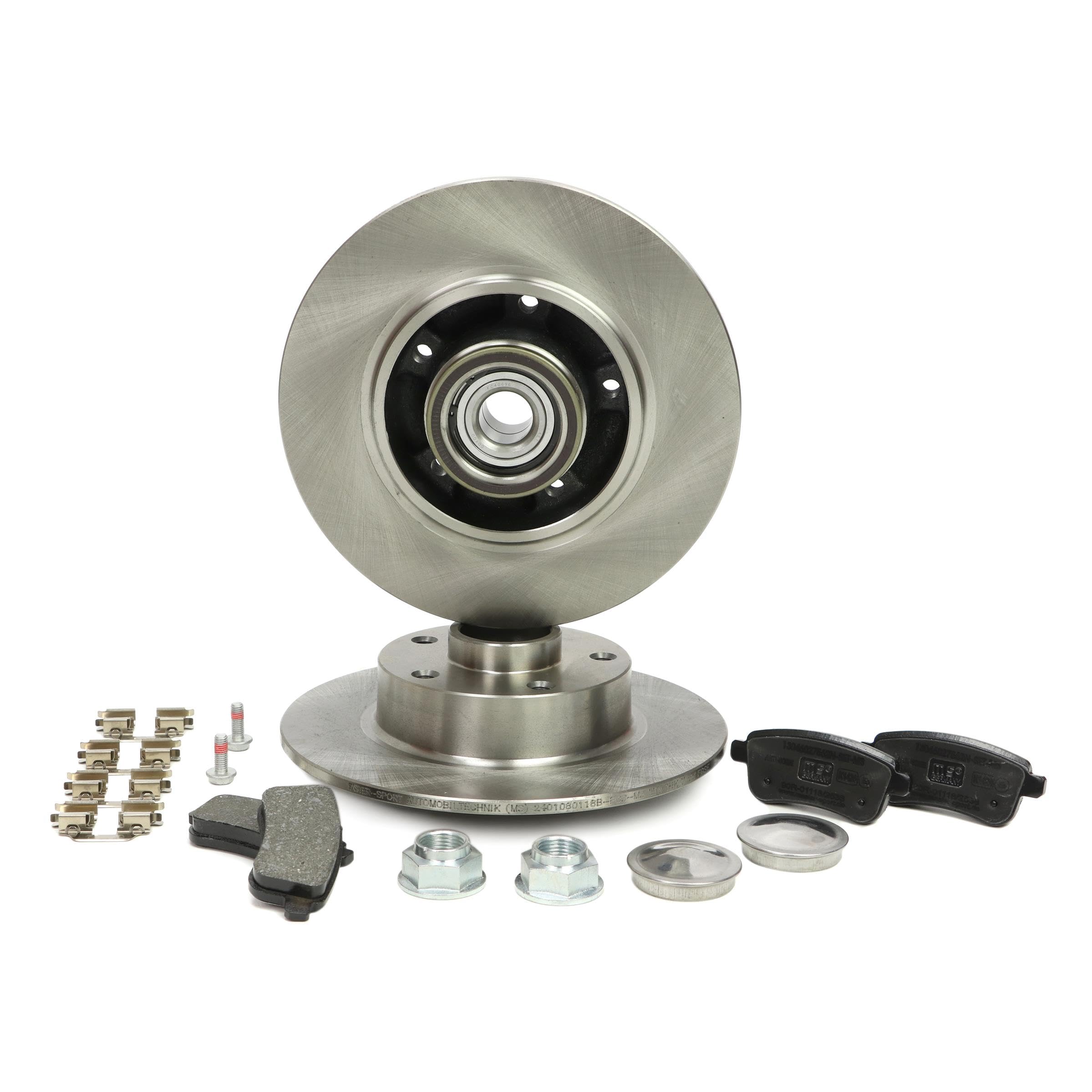 MASTER-SPORT Set Di Dischi Disco Freno Assale posteriore 260 pieno - Pastiglia Freno Compatibilità con RENAULT Scénic III JZ0/1 MEGANE III Grandtour KZ0/1 MEGANE CC EZ0/1