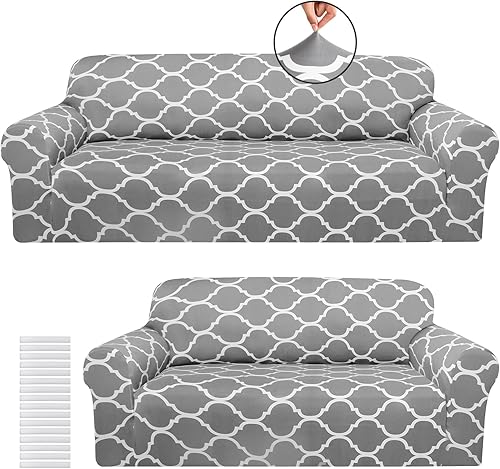 Miniatura 1 de Peryiter Juego de 2 fundas de sofá para sala de estar, protector de muebles, sofá y sofás, funda de sofá biplaza y silla, protector de muebles,