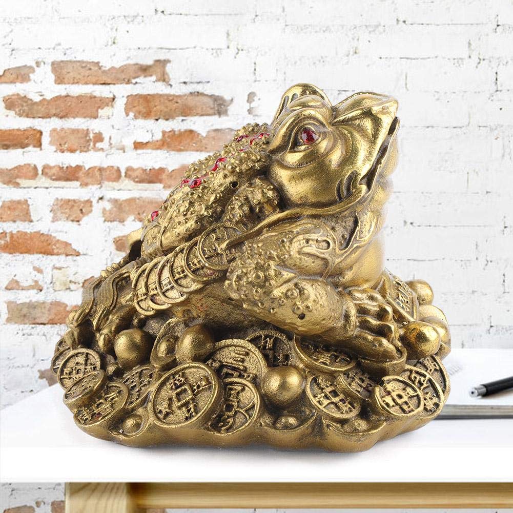 Feng Shui Couleur Verte Argent Grenouille Trois Attirer La Richesse Et La Bonne Chance Feng Shui Jambes Richesse Grenouille Argent Crapaud Statue Décor Meilleur Cadeau De Félicitations De Pendaison D