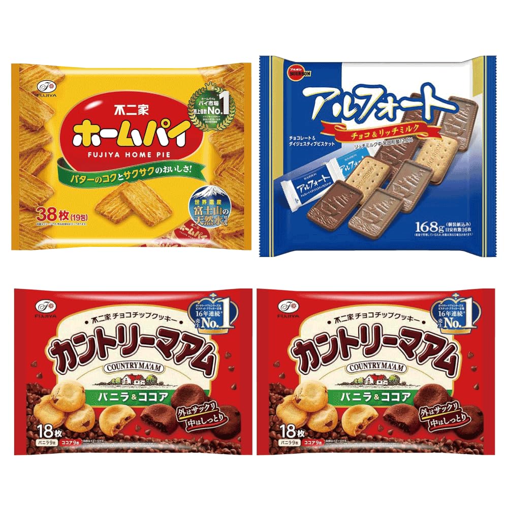 Amazon.co.jp: 不二家 カントリーマアム18枚 不二家ホームパイ38