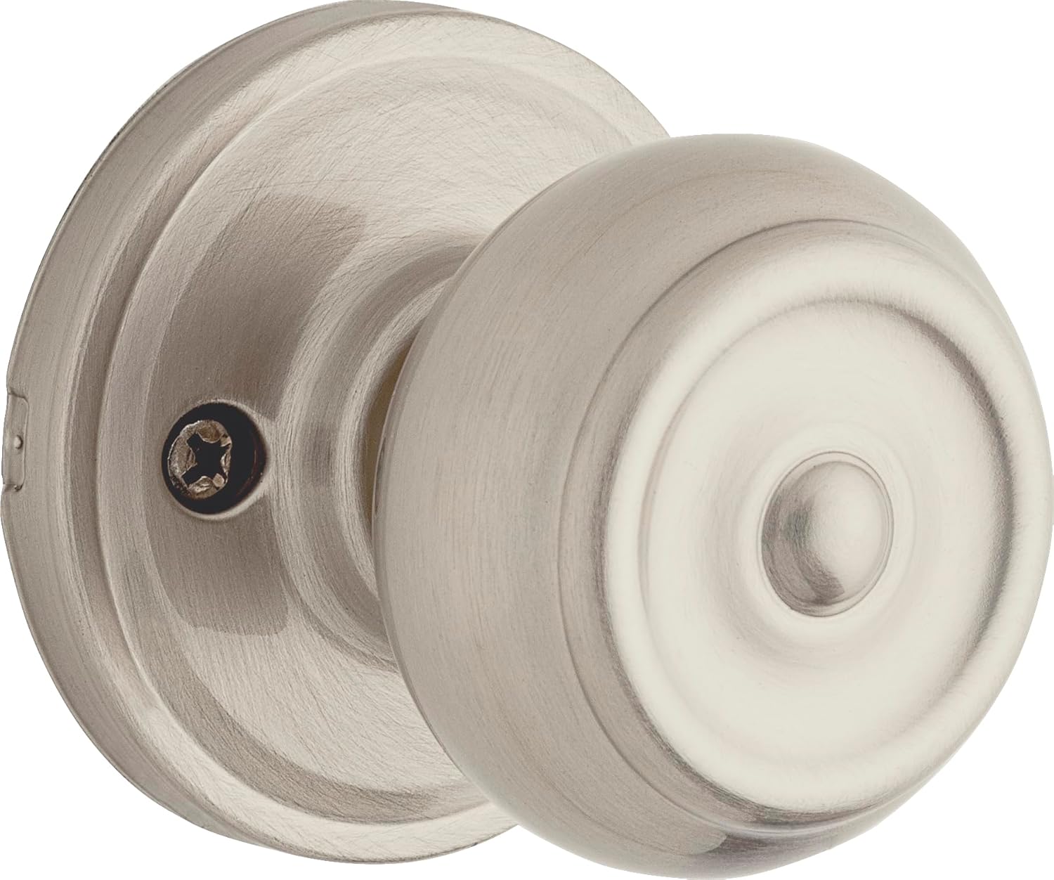 WEISER LOCK GA12 P15 MS Phoenix Dummy Knob, Satin Nickel