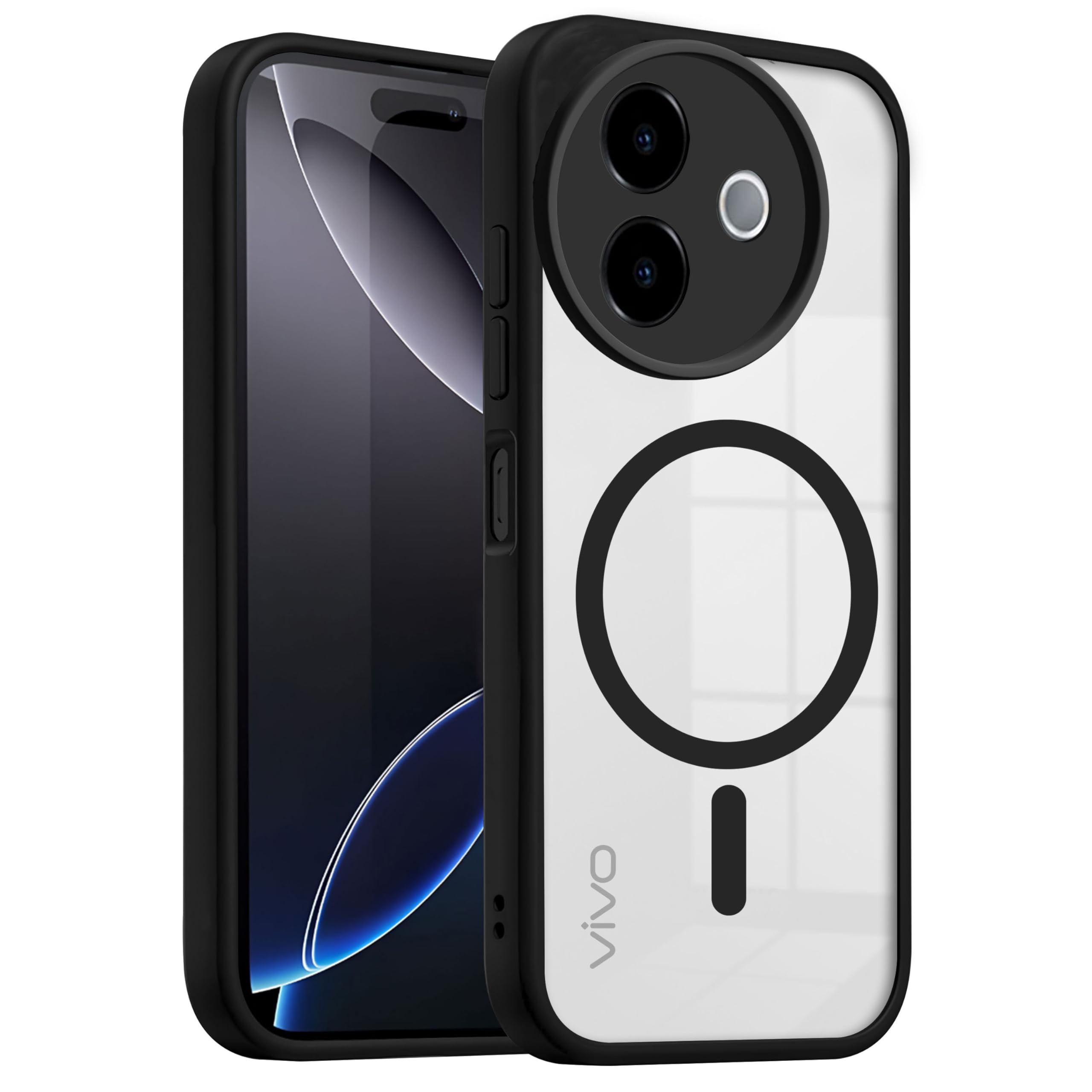 V-TAN Vivo Y39 5G Back Cover Black - Image 1
