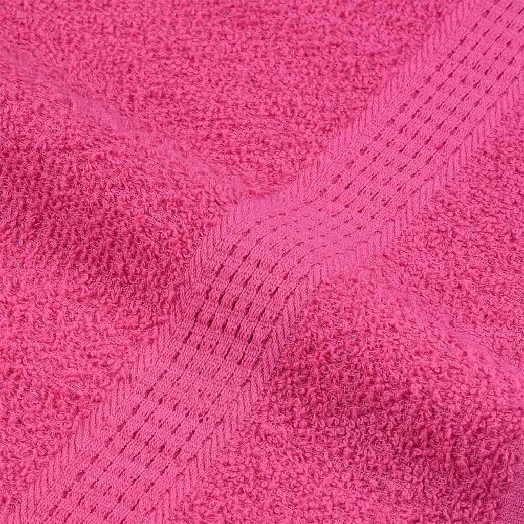 vidaXL Toallas de Invitados 10 uds 100% algodón Rosa 70x140 cm 360gsm
